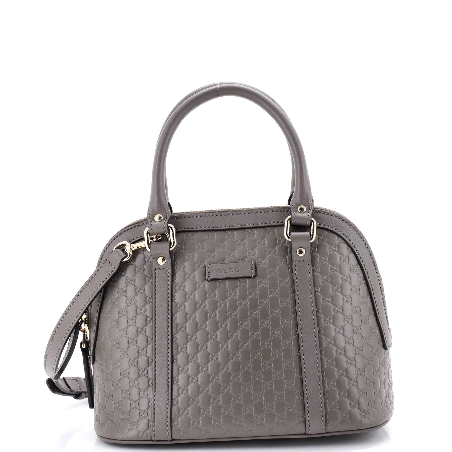 Gucci Convertible Dome Satchel Microguccissima Leather Mini