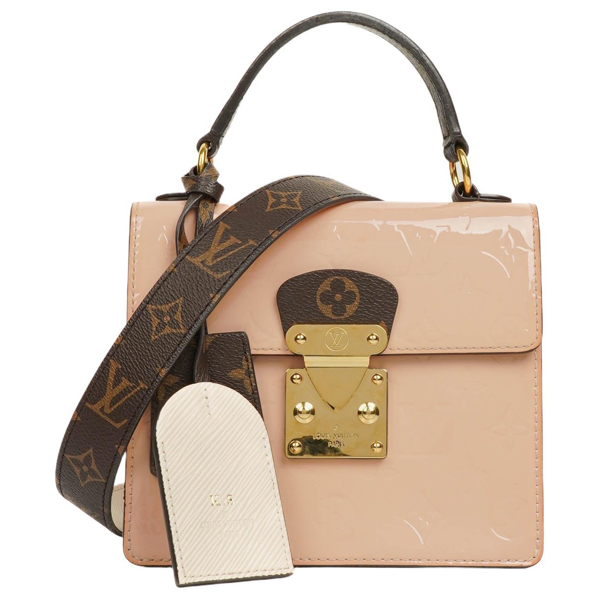 Spring street patent leather handbag