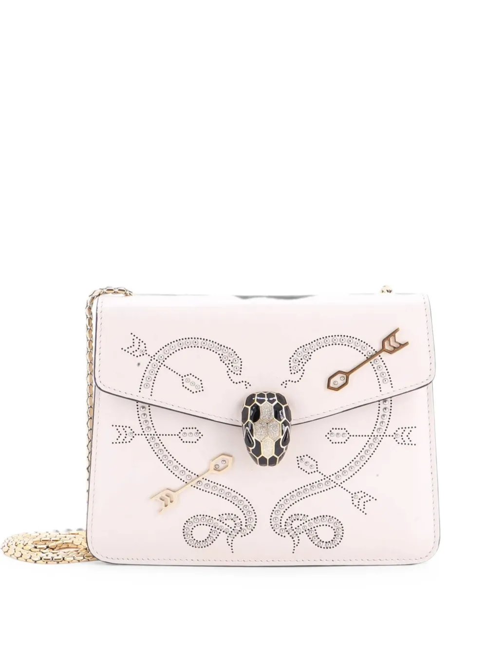 Bvlgari Serpenti Forever Shoulder Bag Embellished Leather Small crossbody bag