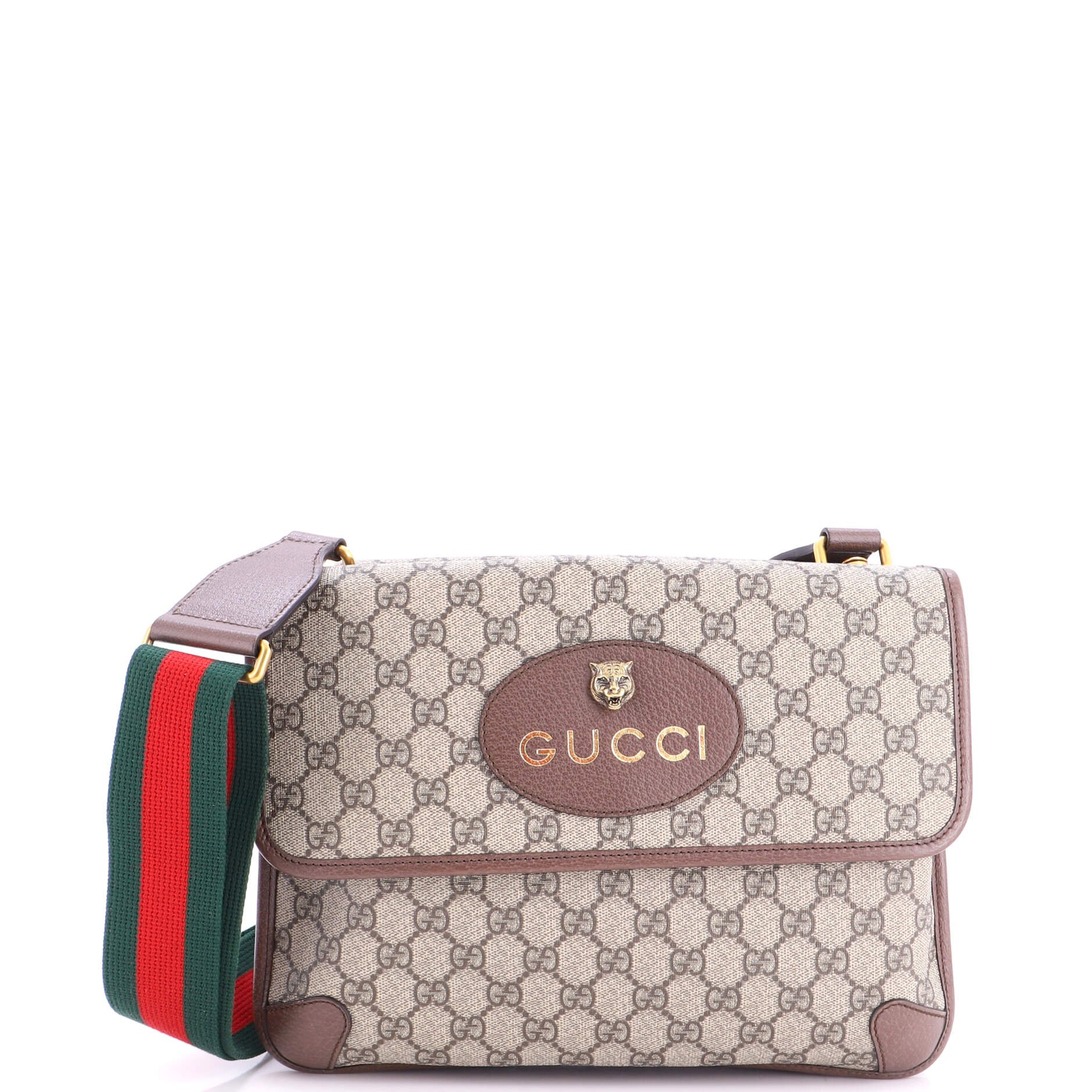 Neo Vintage Flap Messenger GG Coated Canvas Medium