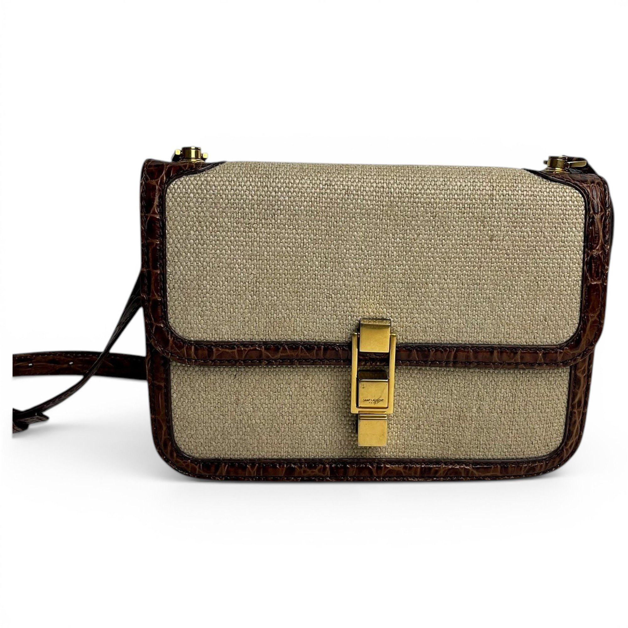 Carré leather crossbody bag