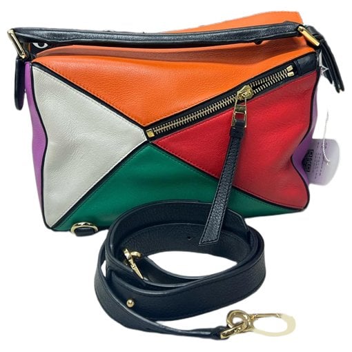 Puzzle leather bag