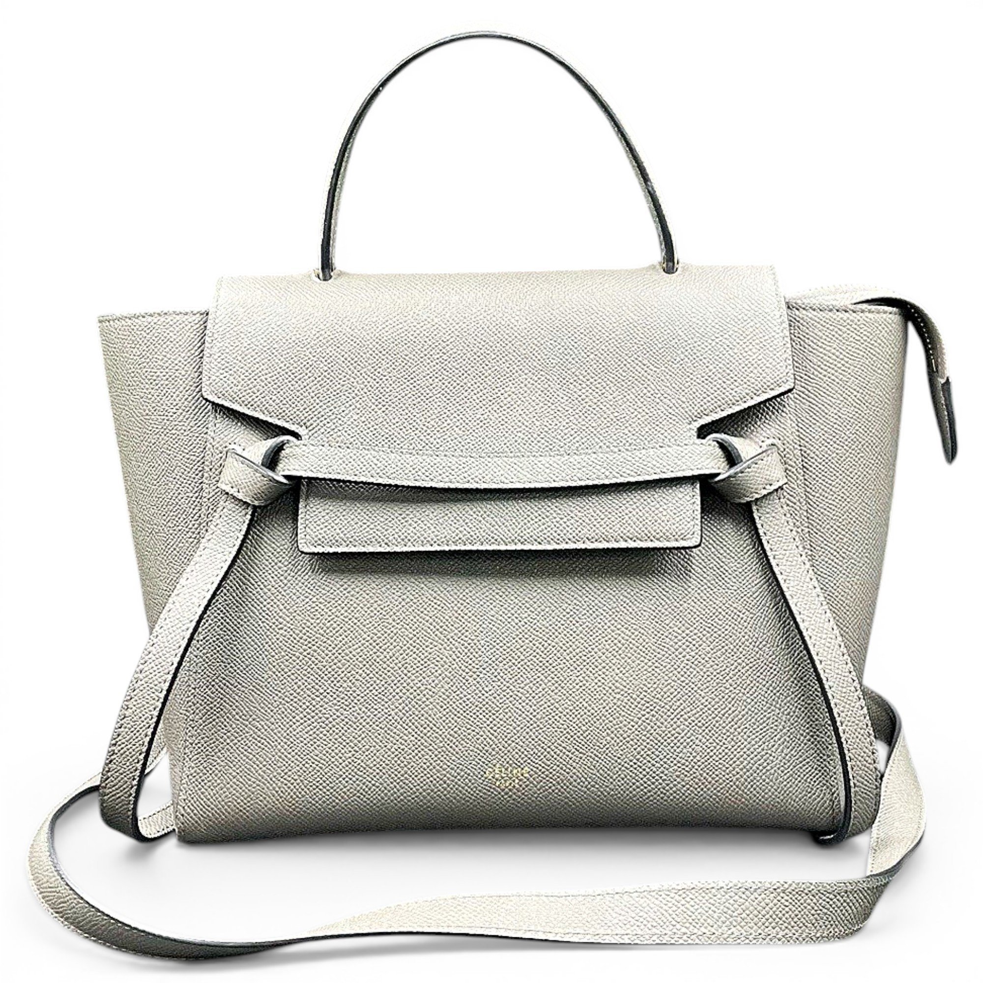 Belt leather handbag