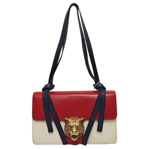 Animalier leather handbag