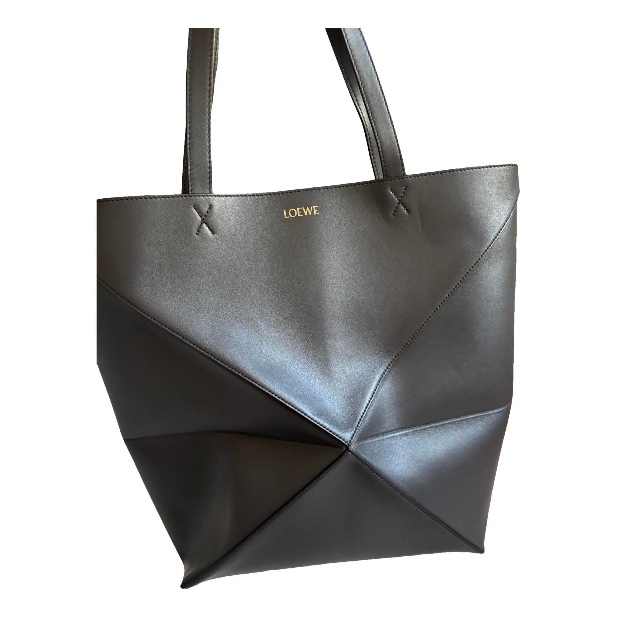 Puzzle Fold leather handbag
