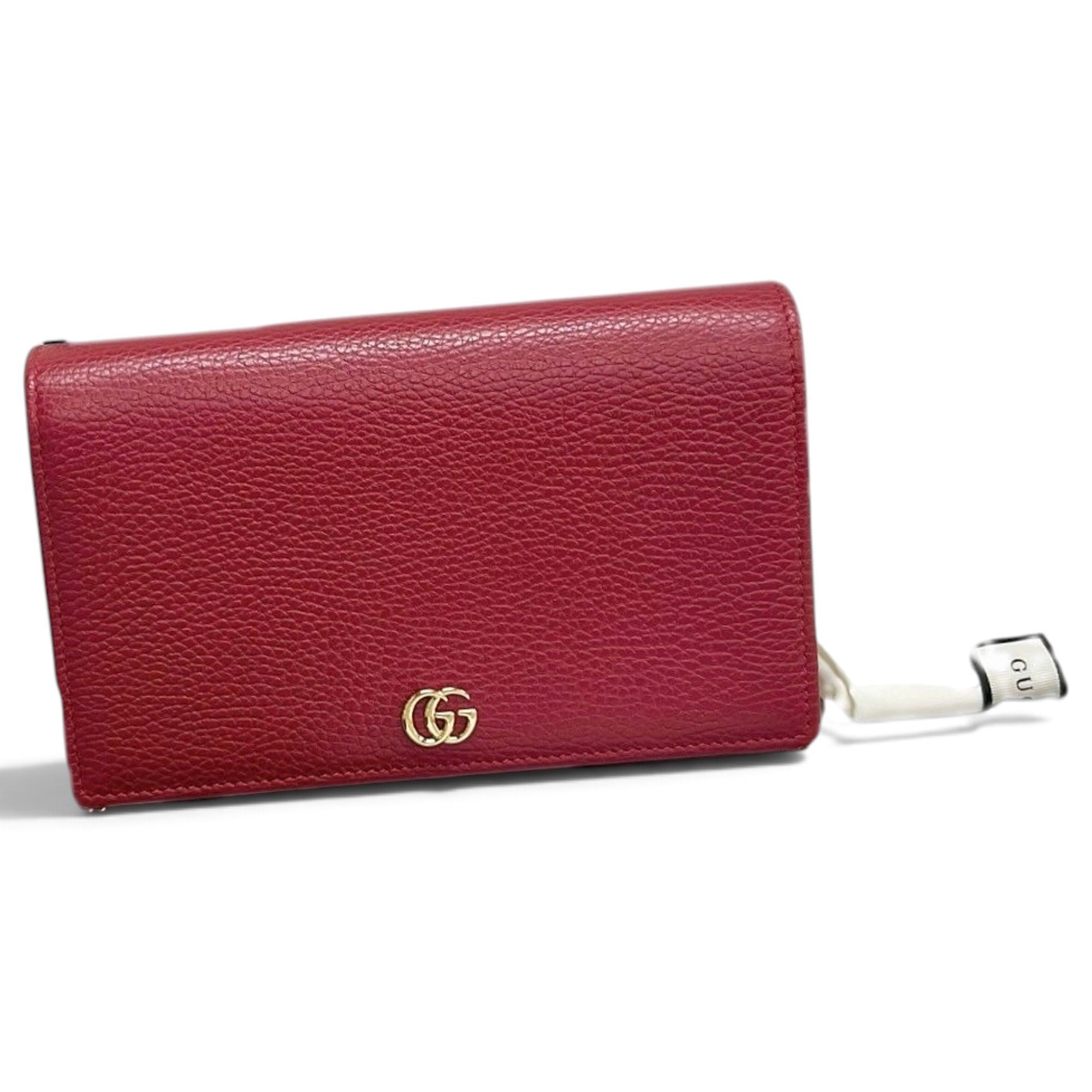 GG Marmont Chain Flap Wallet leather handbag