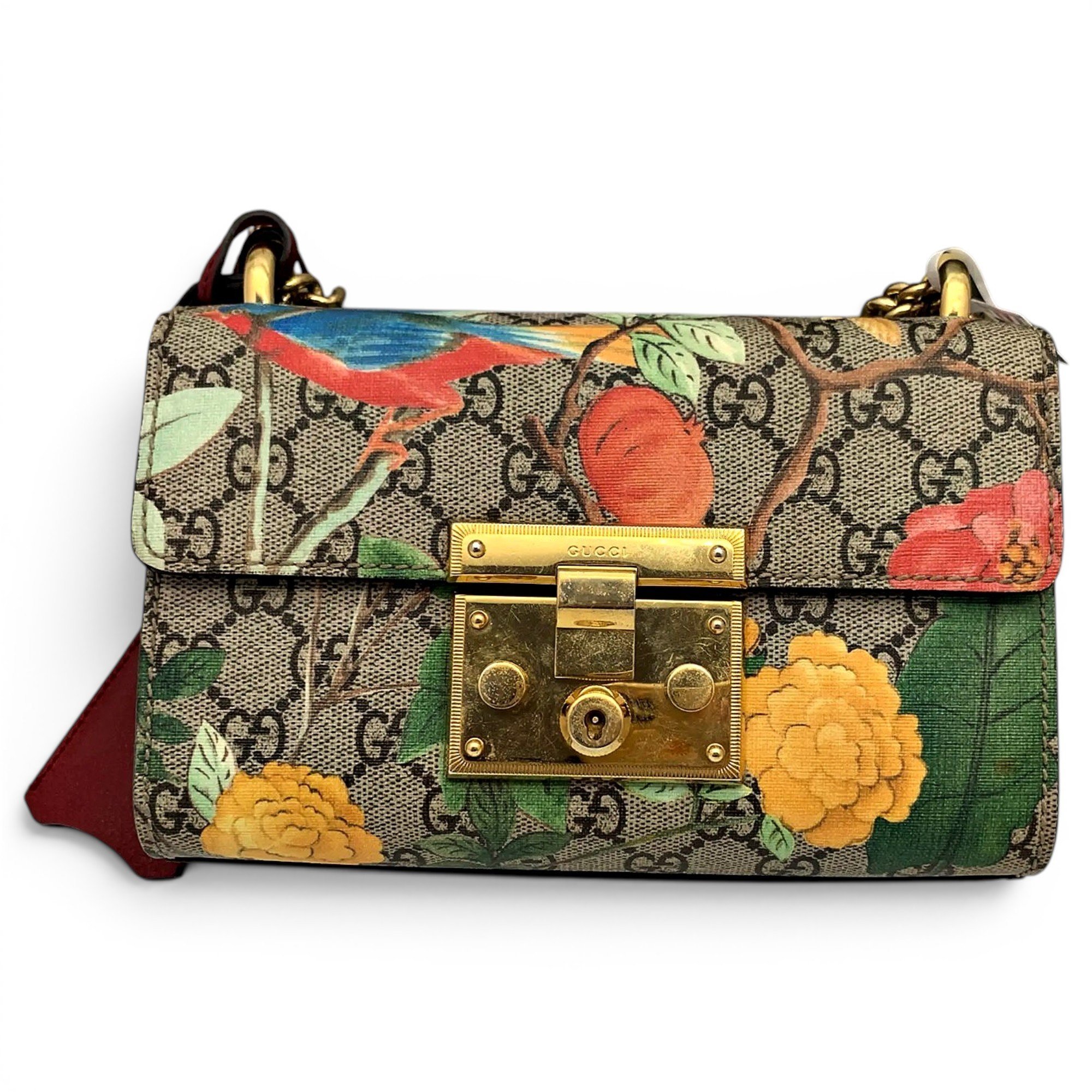 Padlock vinyl handbag