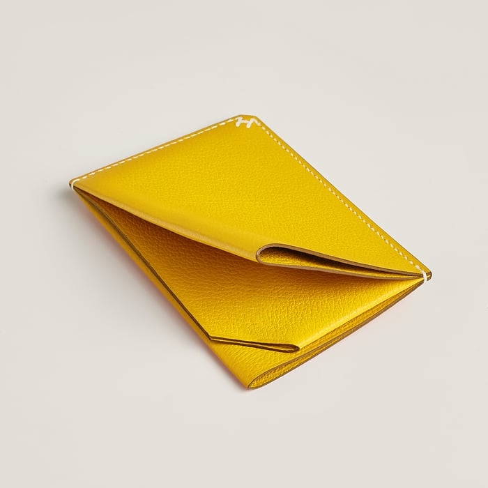 Jaune De Naples H Sellier Card Holder