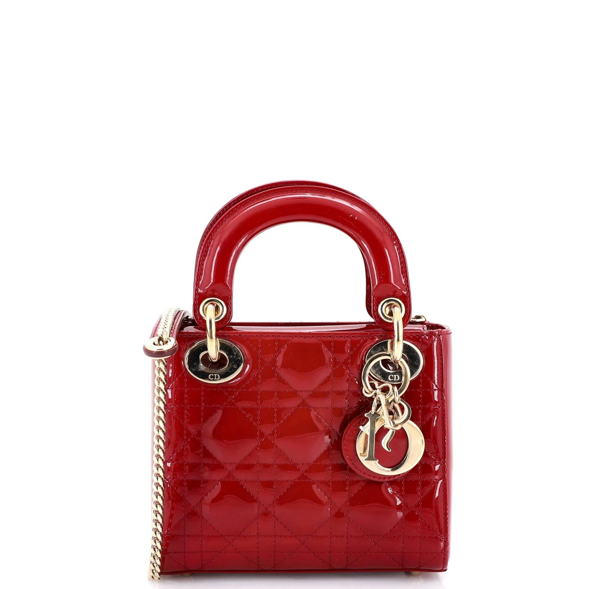 Patent leather handbag
