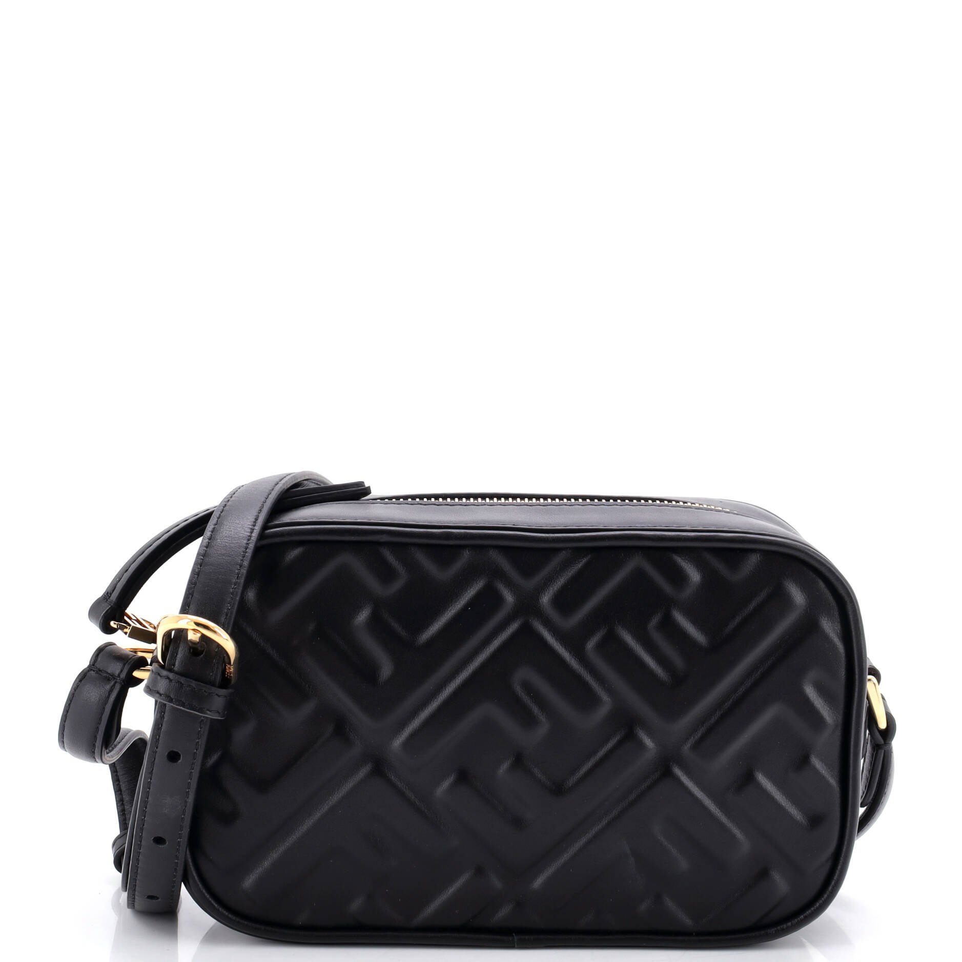 Camera Case Bag Zucca Embossed Leather Mini
