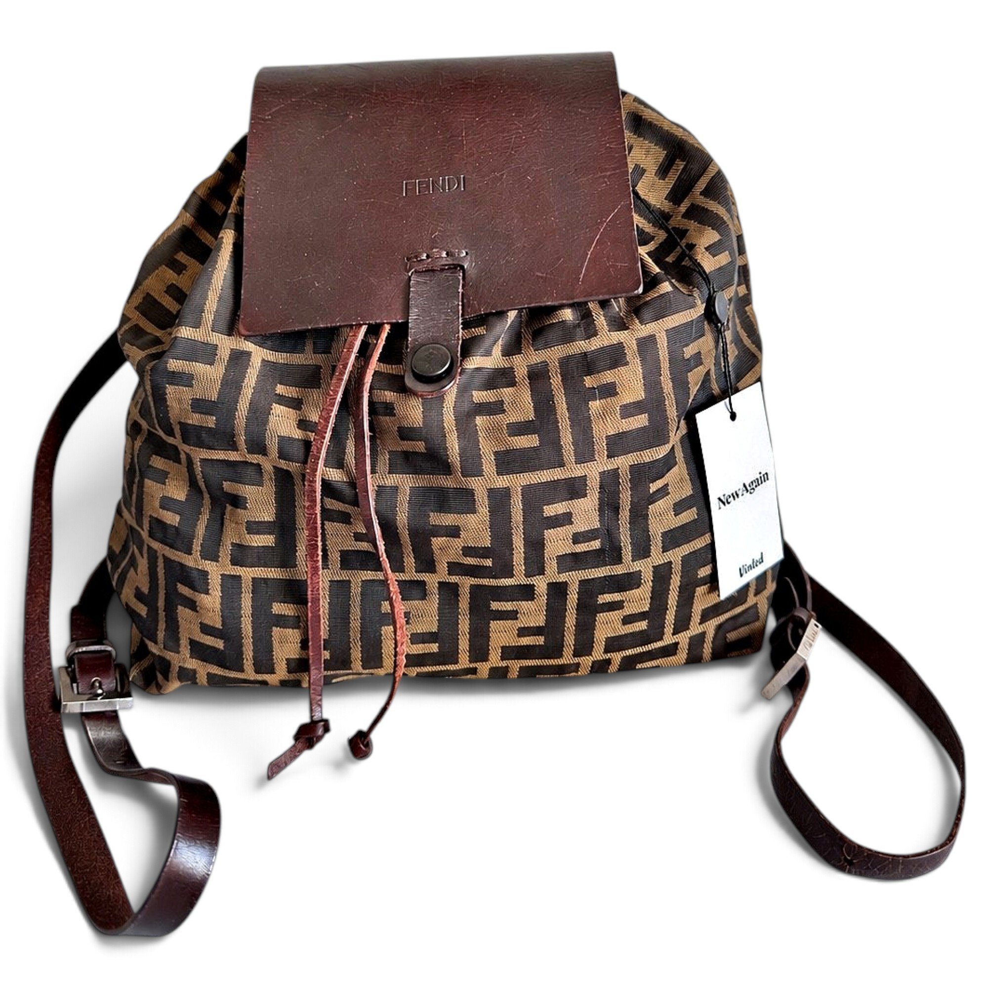 Leather backpack
