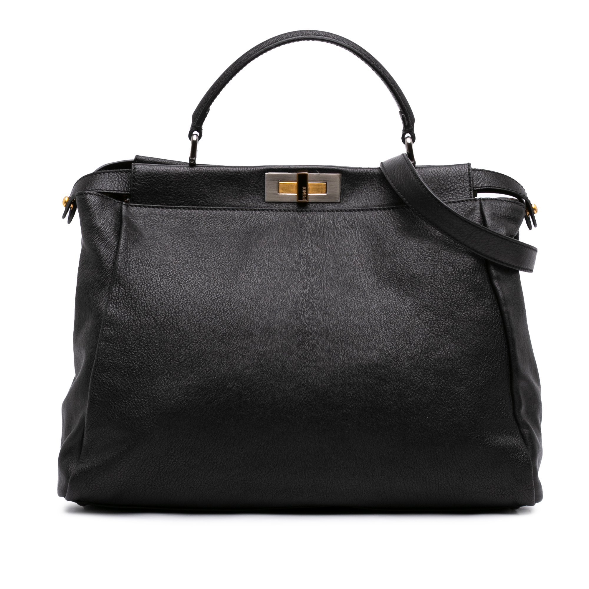Peekaboo leather handbag
