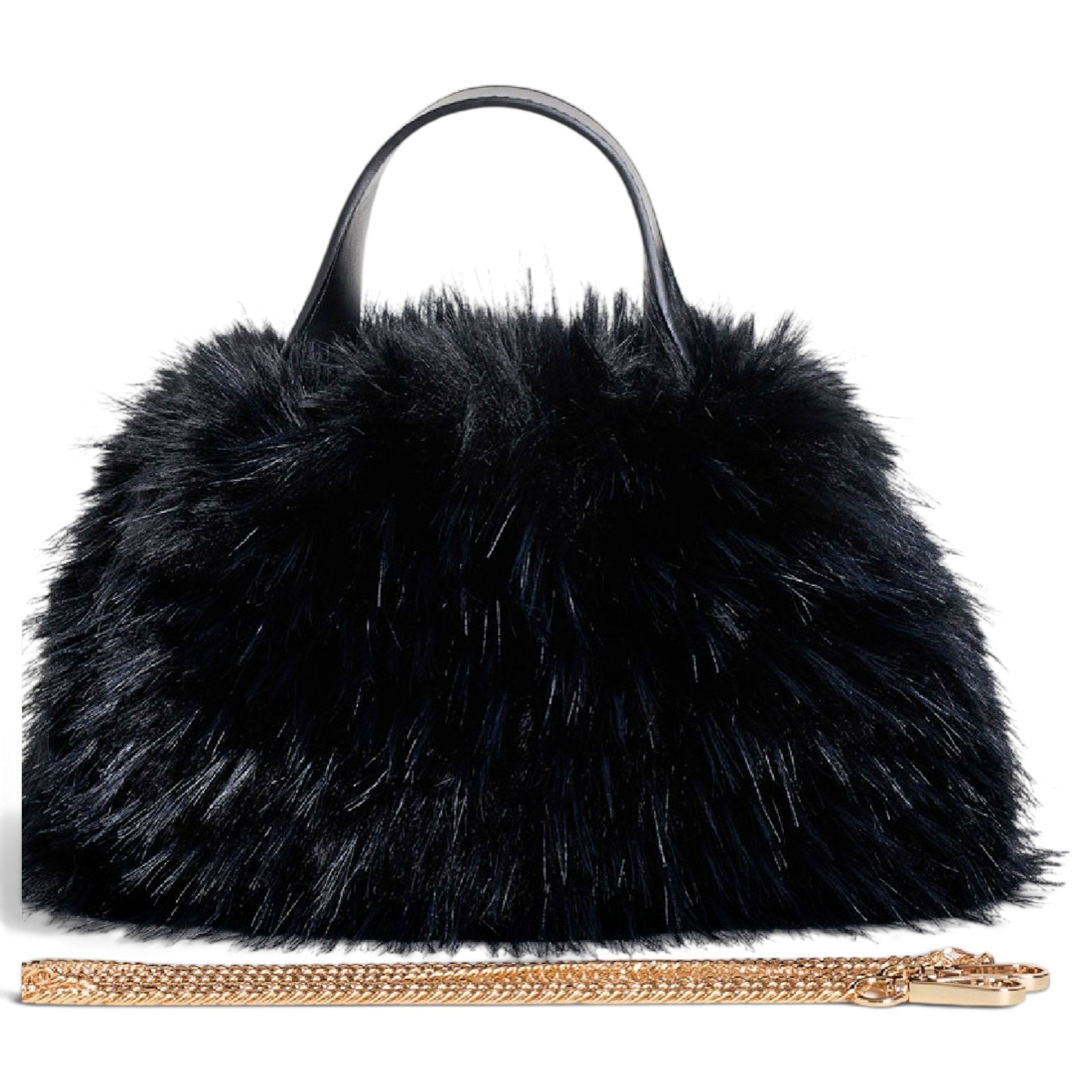 Max Mara Faux fur handbag