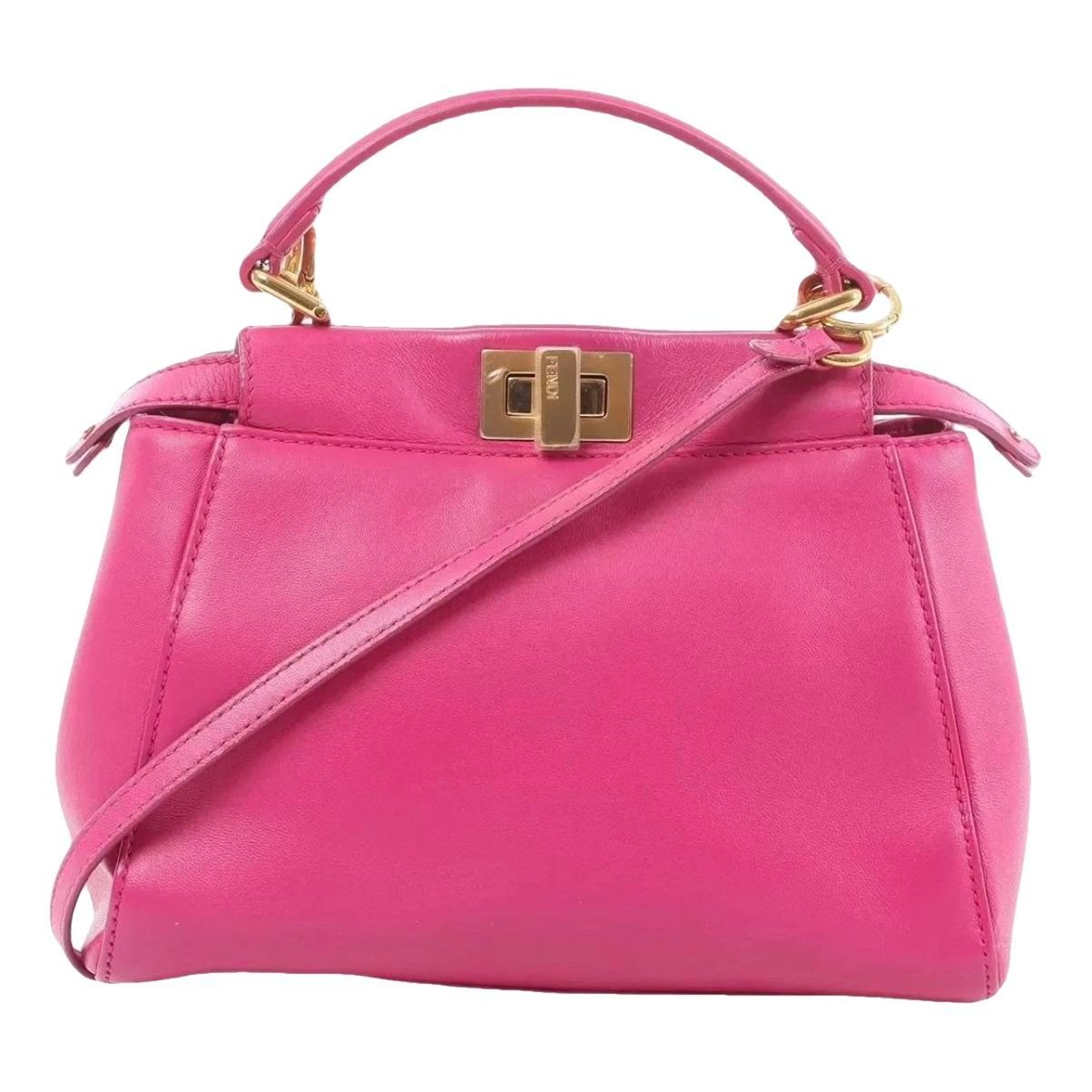 Peekaboo leather handbag