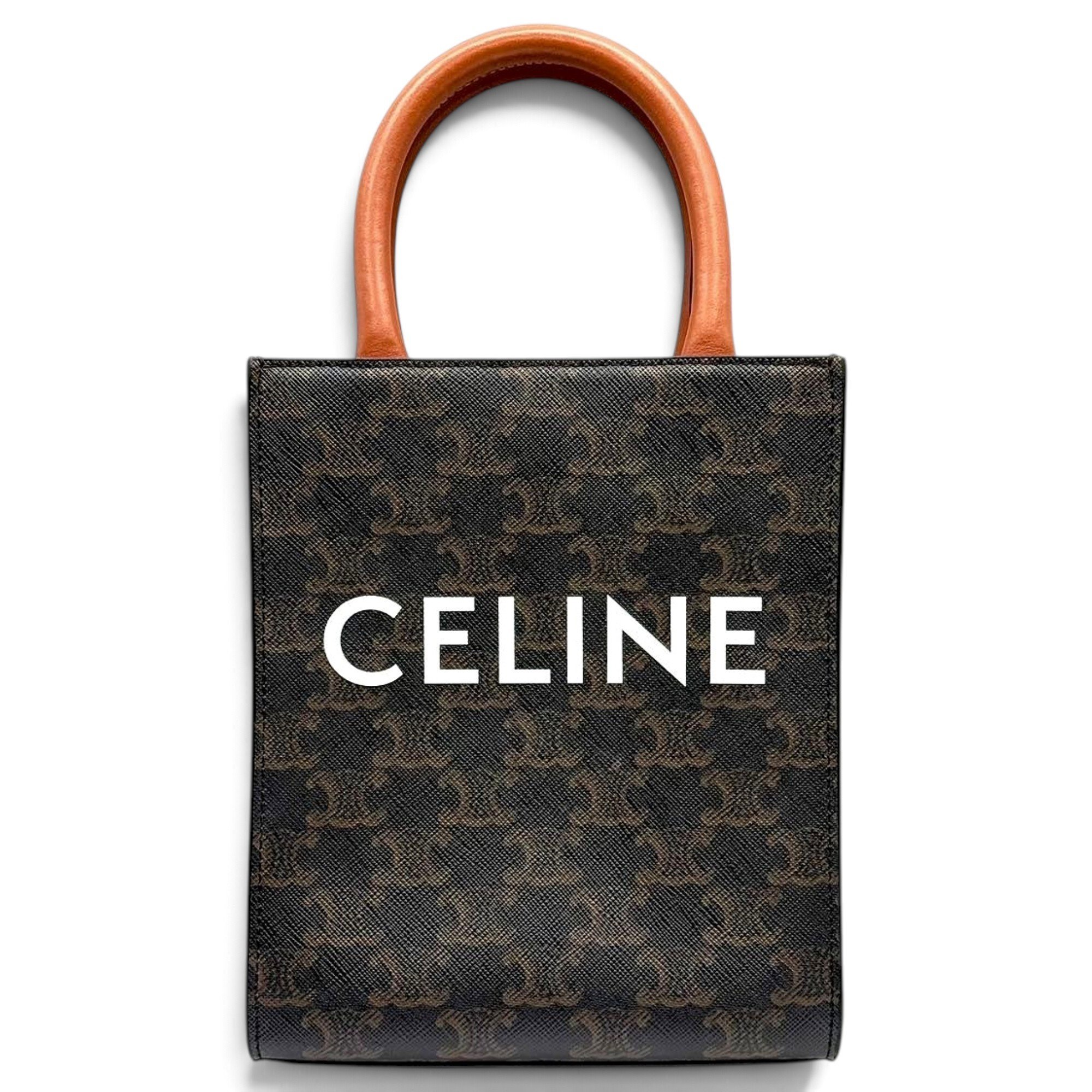 Cabas Vertical leather tote