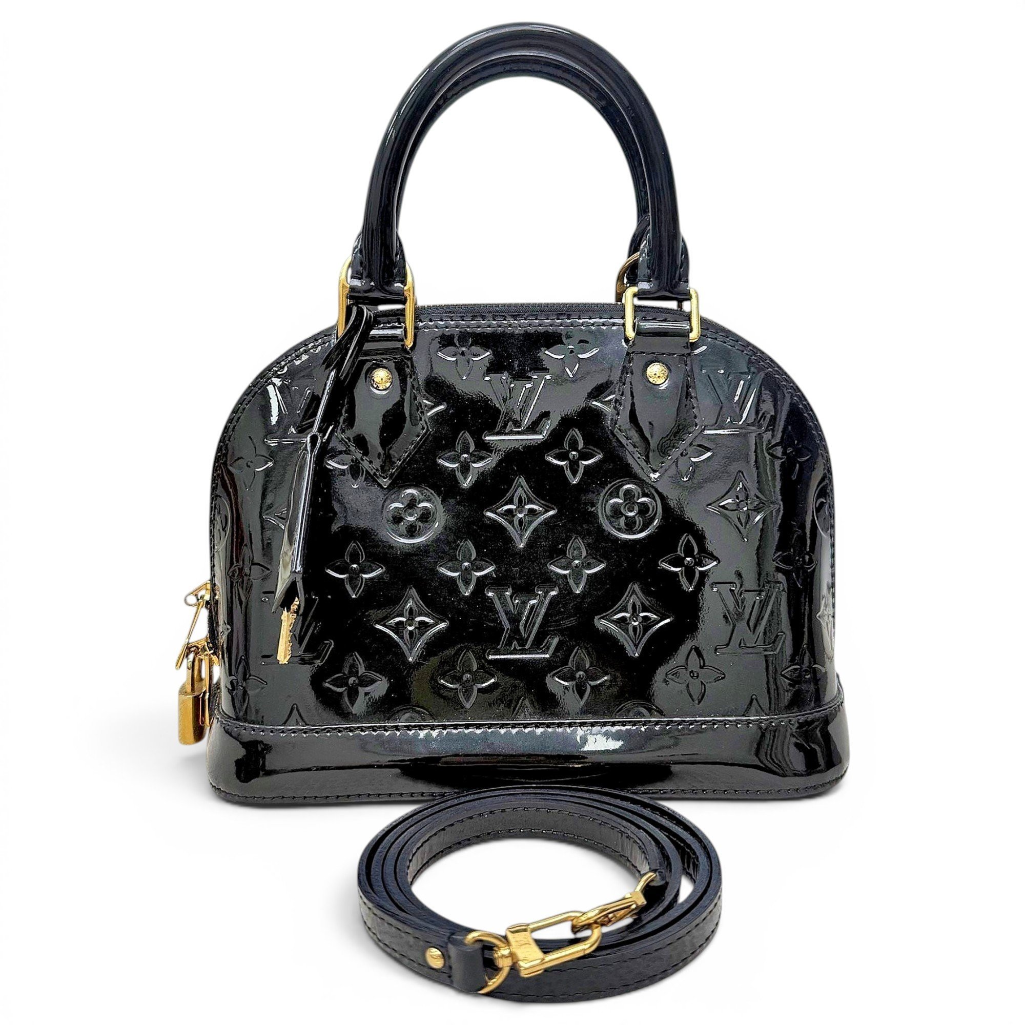 Alma BB patent leather handbag