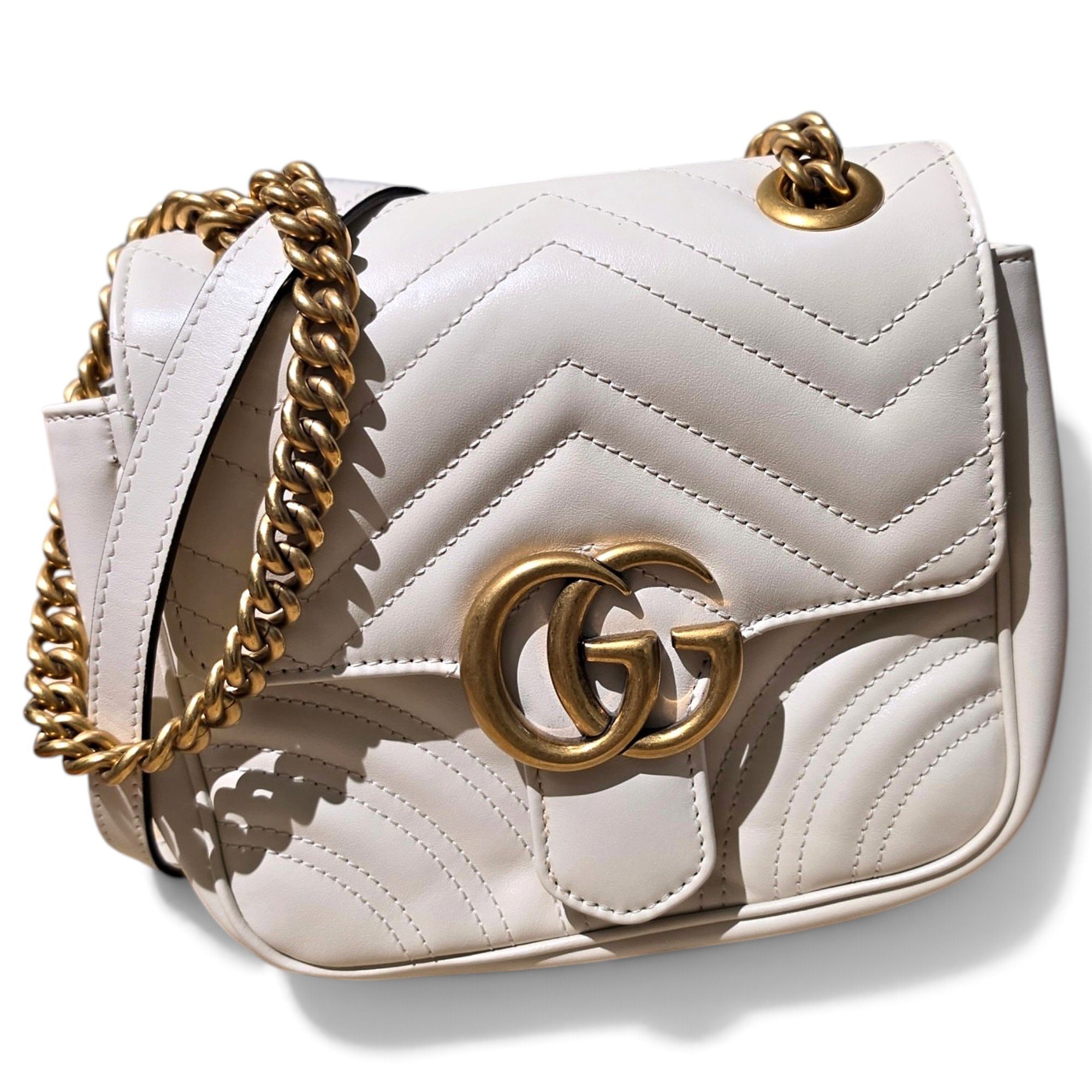 GG Marmont Flap leather crossbody bag