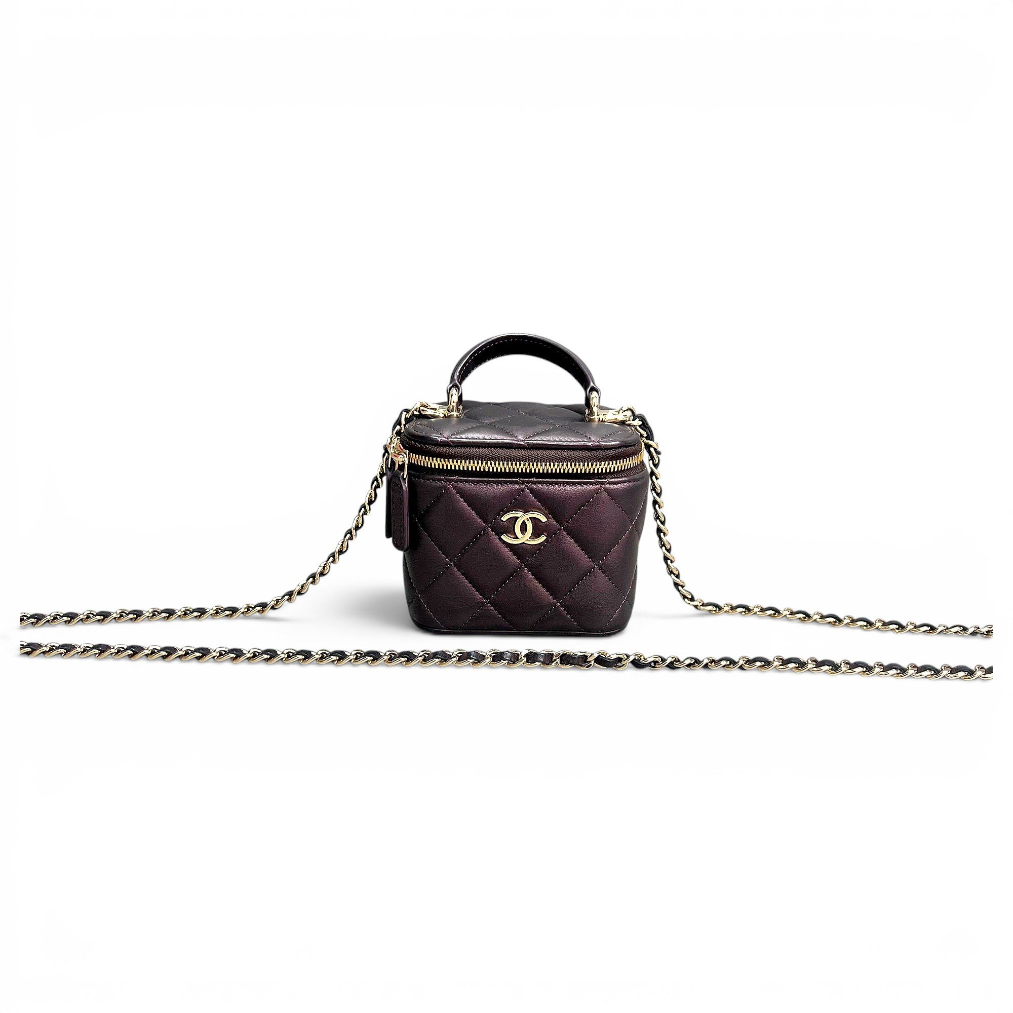 Trendy CC Vanity leather handbag