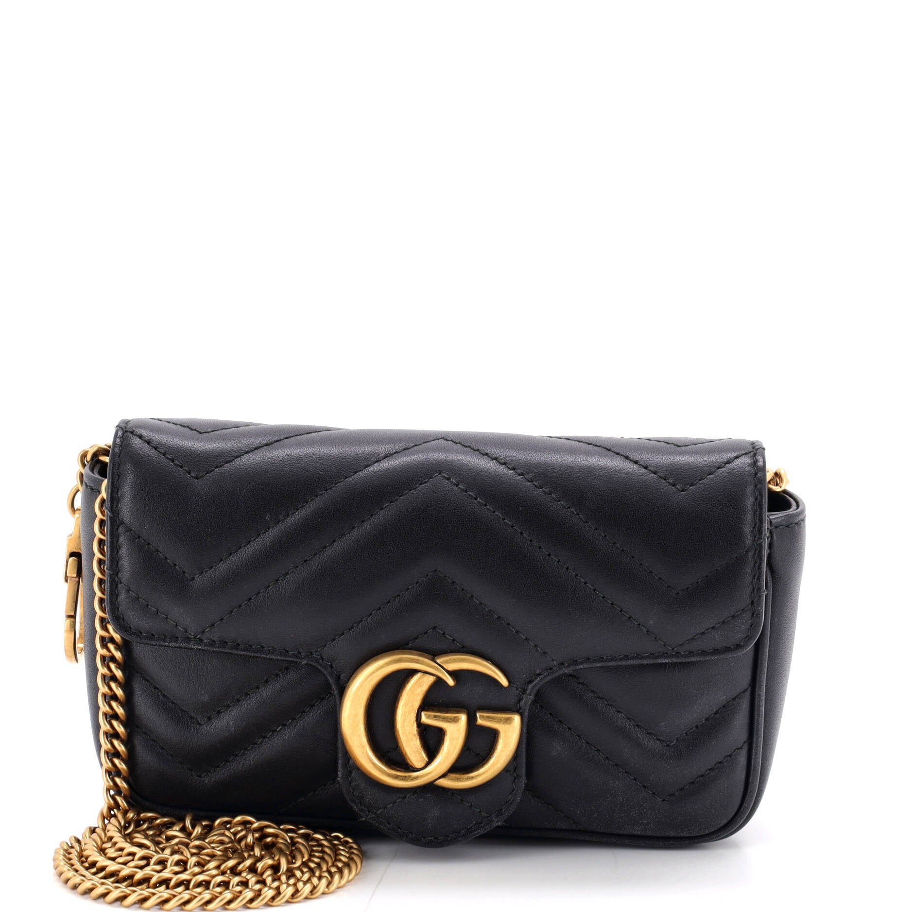 GG Marmont Flap Bag Matelasse Leather Super Mini