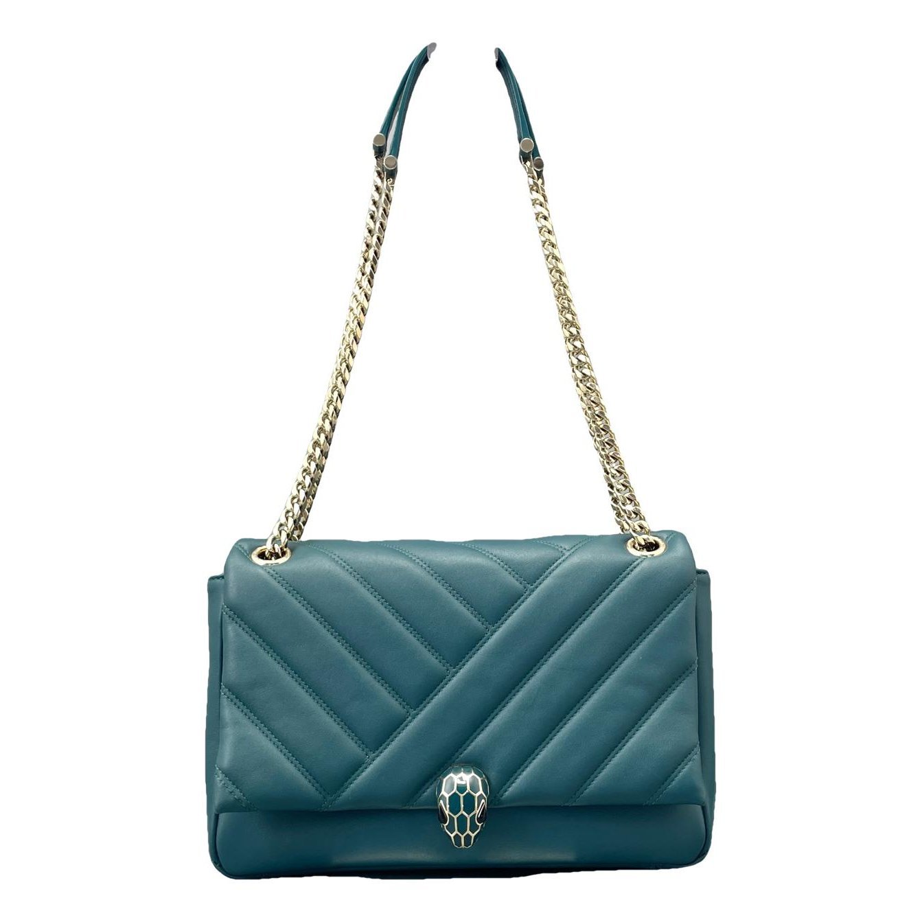 Serpenti leather handbag