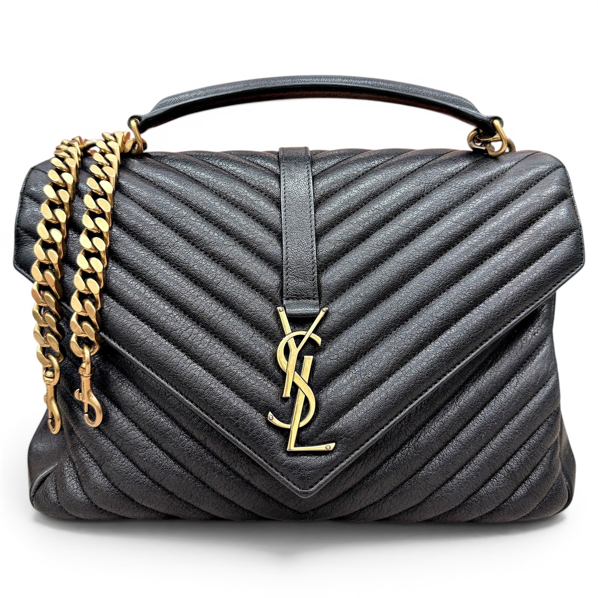 Collége monogramme leather handbag