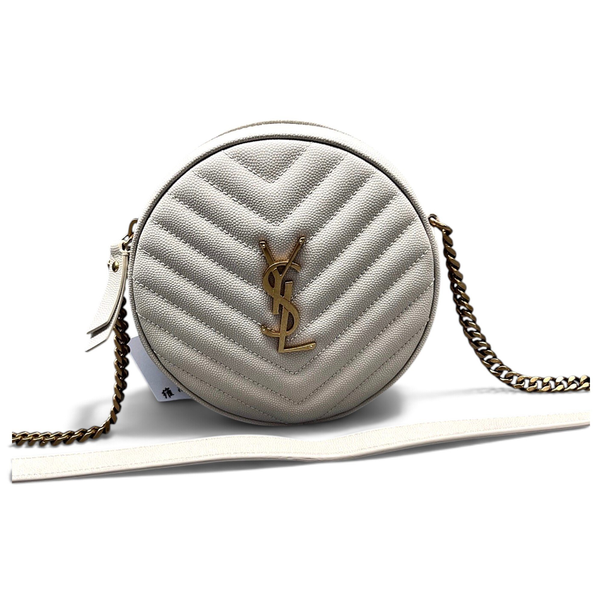 Vinyle leather handbag