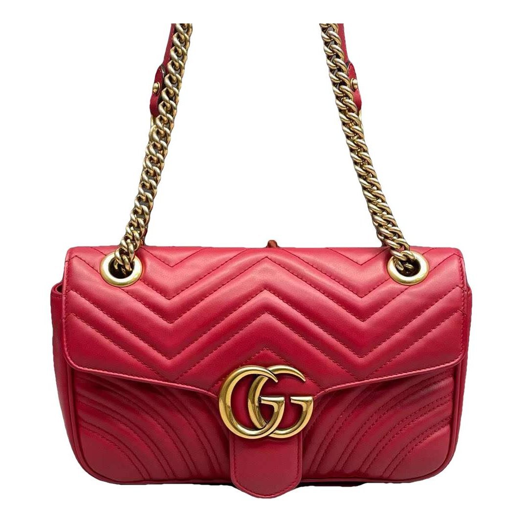 GG Marmont Flap leather crossbody bag
