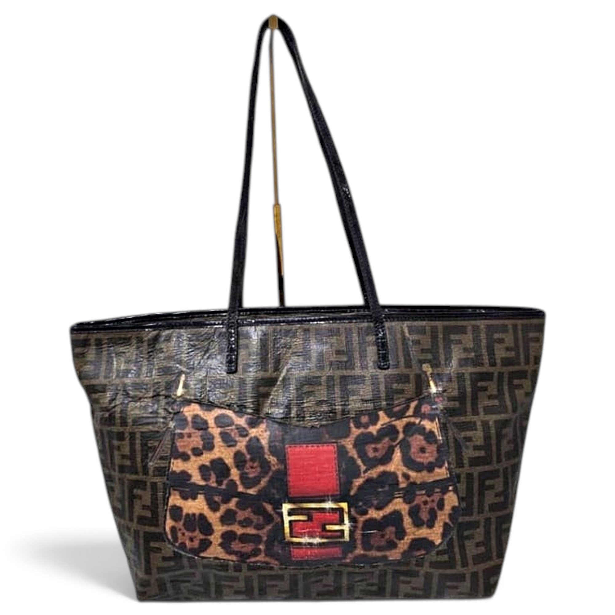 Baguette leather tote