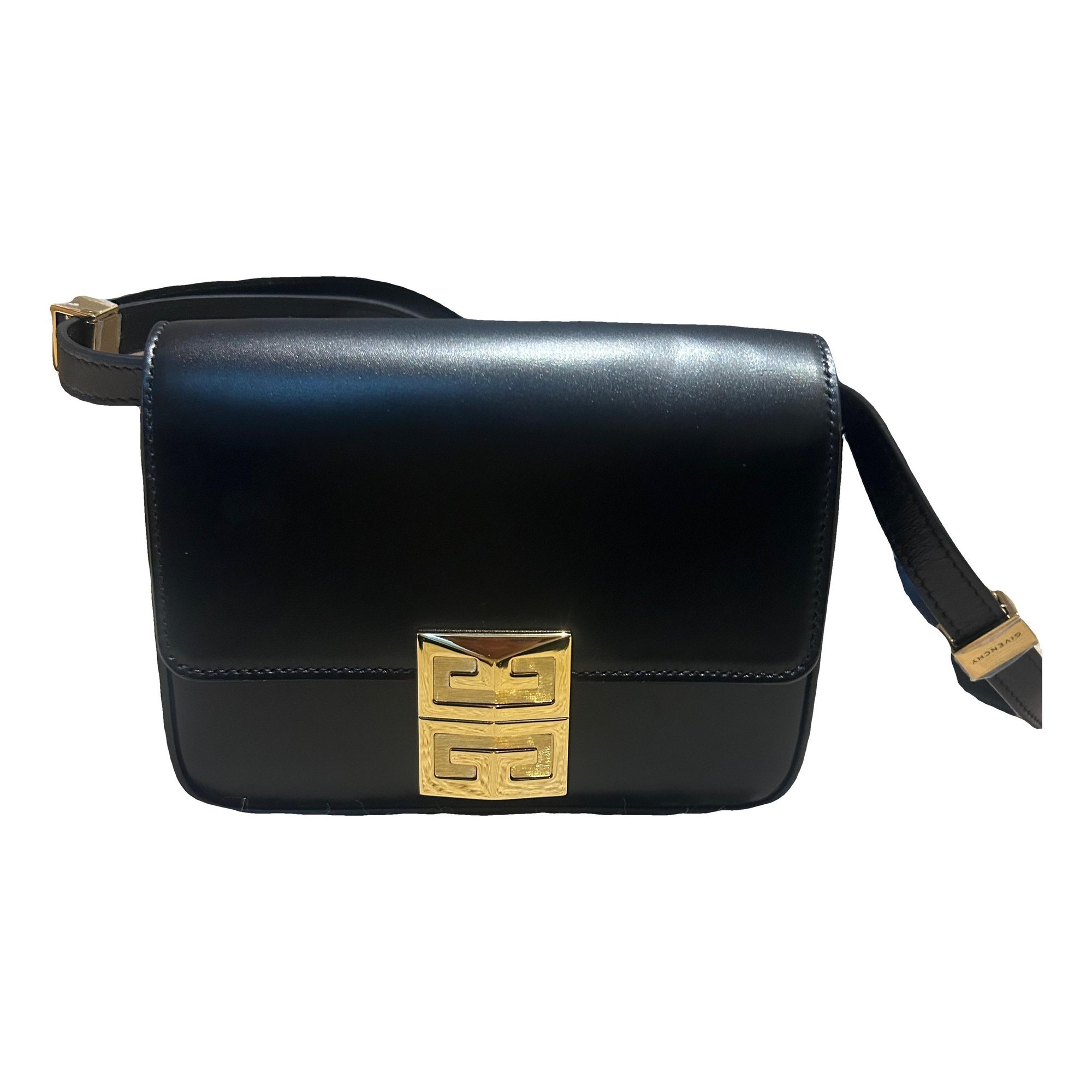 Emblem leather handbag