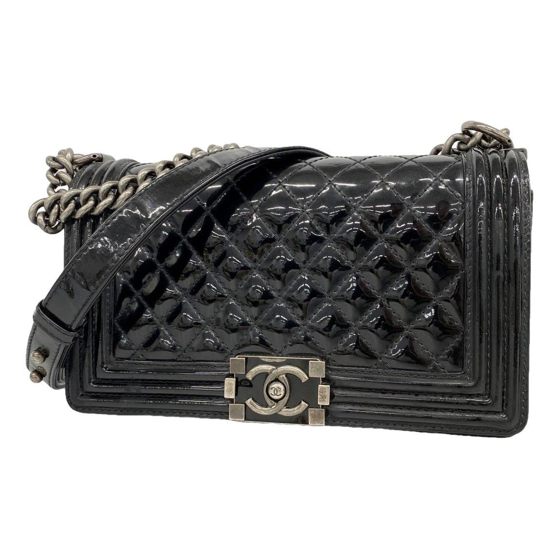 Boy patent leather handbag