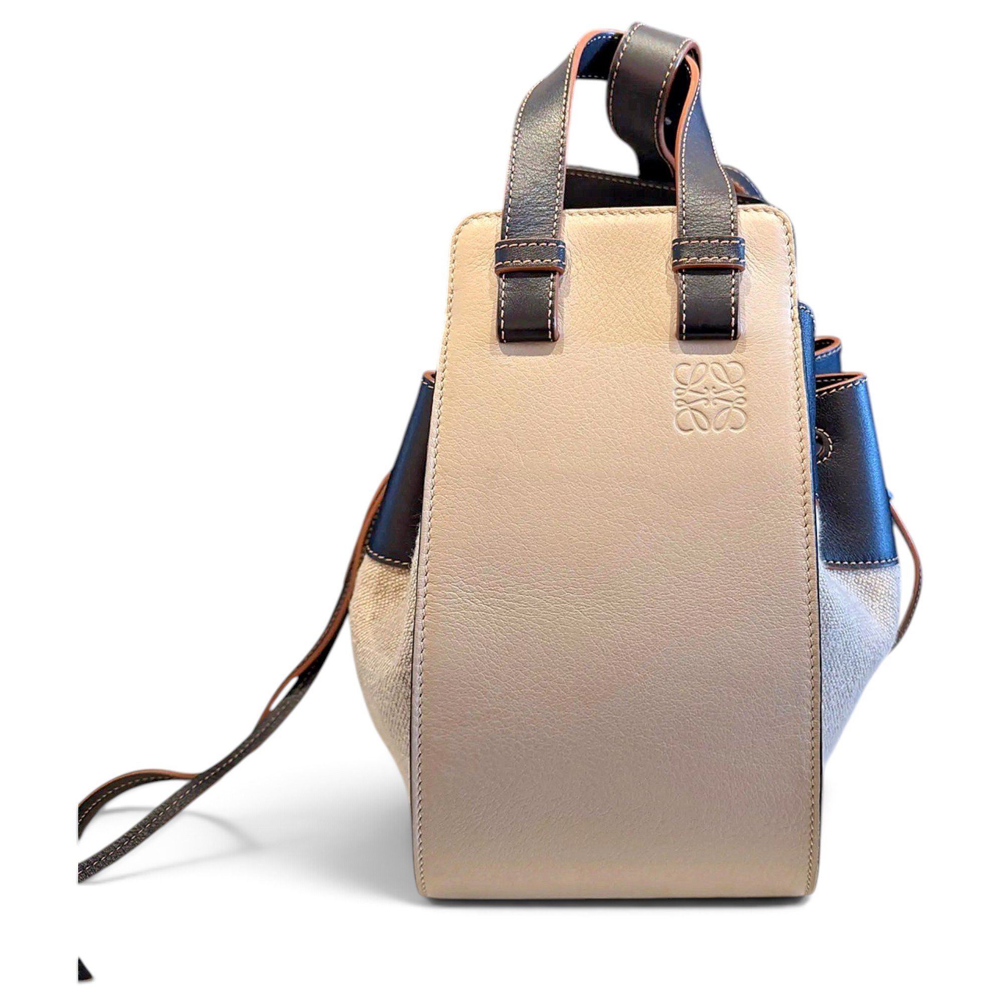 Hammock leather handbag