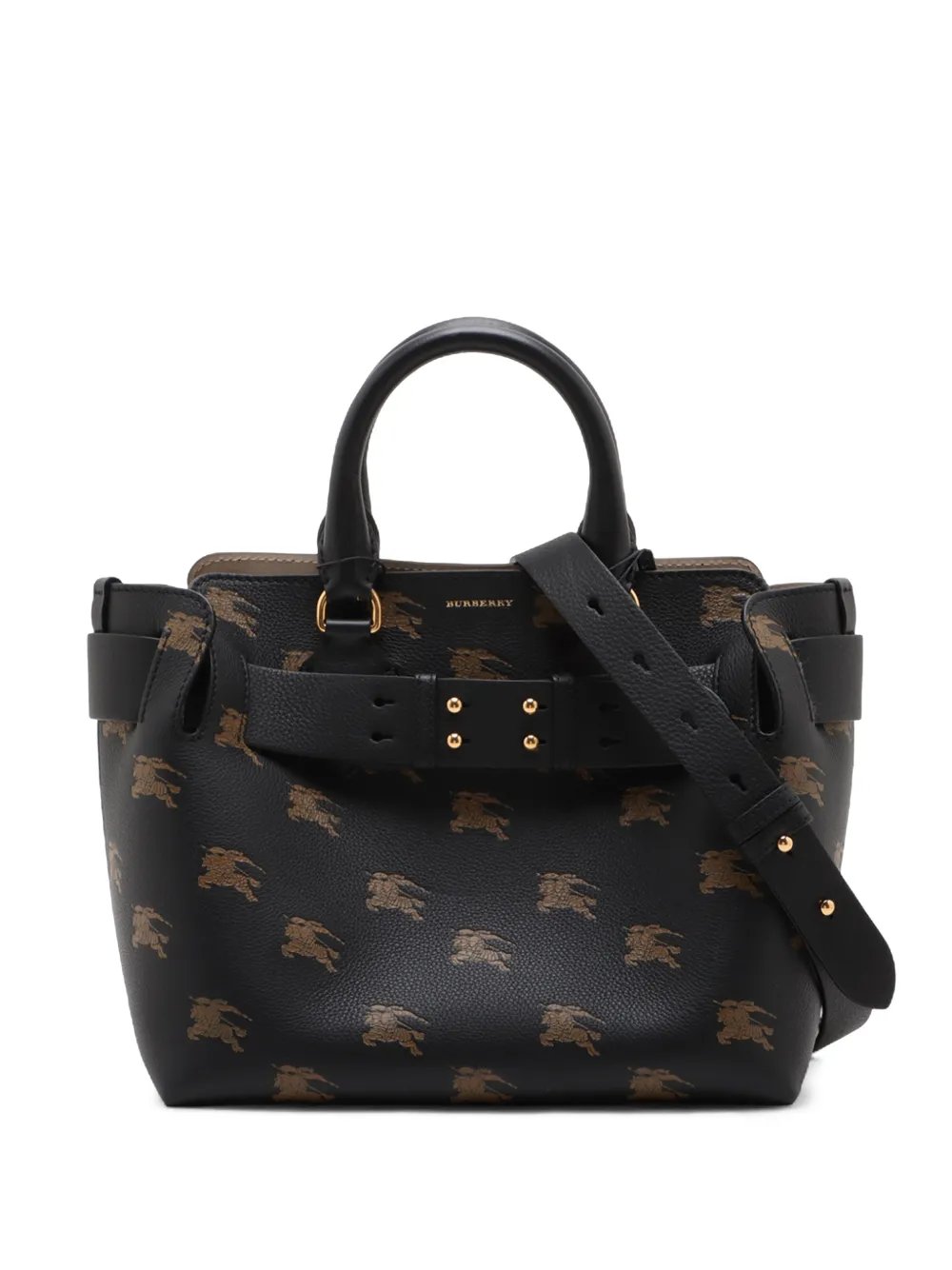 2015-2026 Small Grained Calfskin Embroidered Equestrian Knight Marais Belt Bag satchel