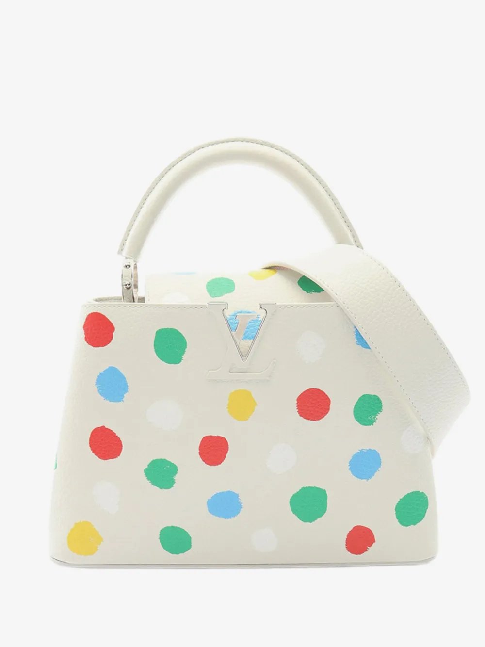 2021-2026 Yayoi Kusama Taurillon Infinity Dots Capucines BB satchel