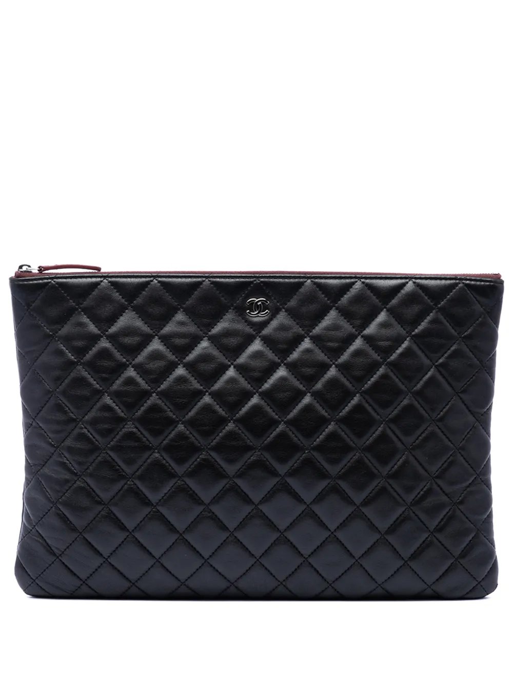 2013-2014 Large Quilted Lambskin O Case clutch bag