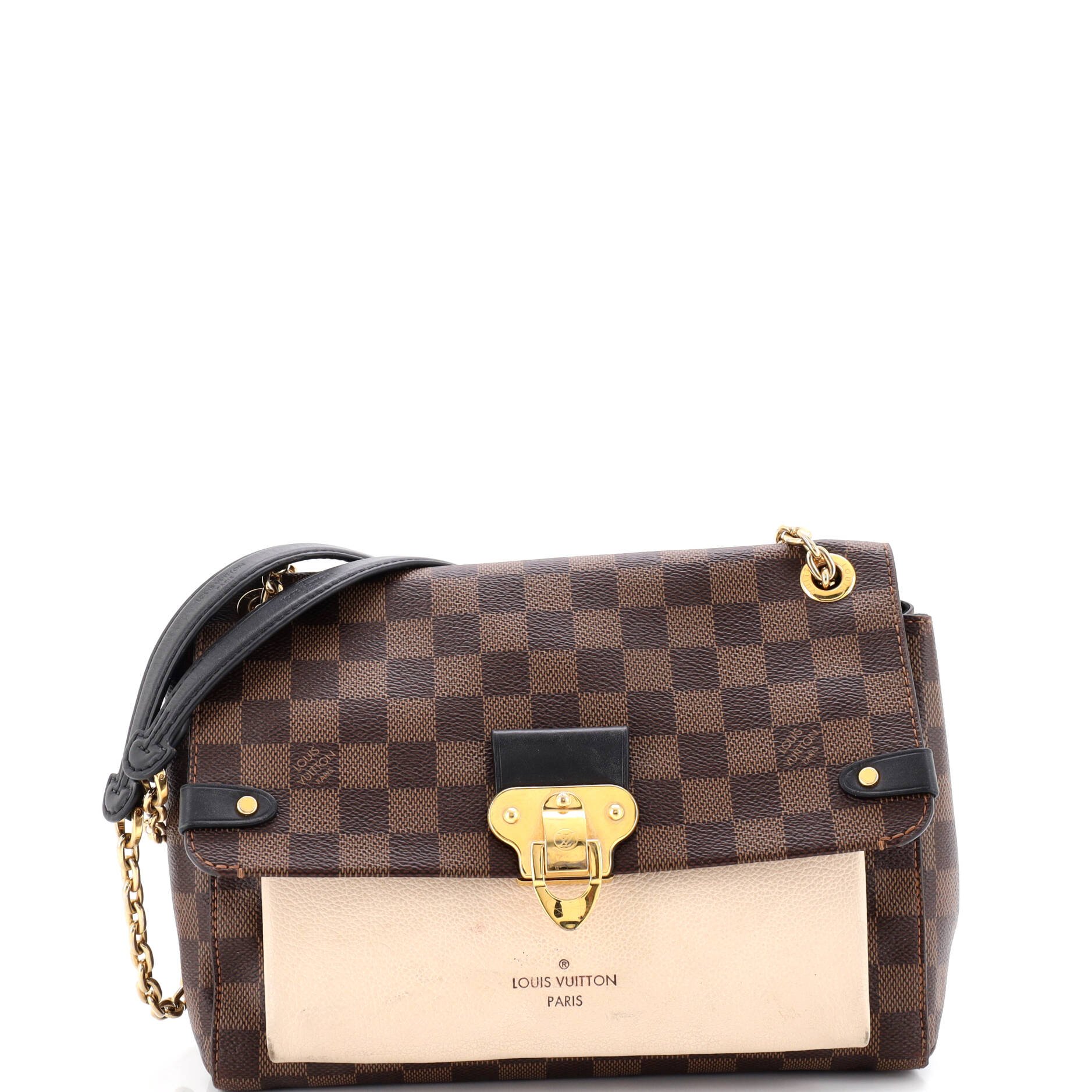 Louis Vuitton Vavin Handbag Damier with Leather PM