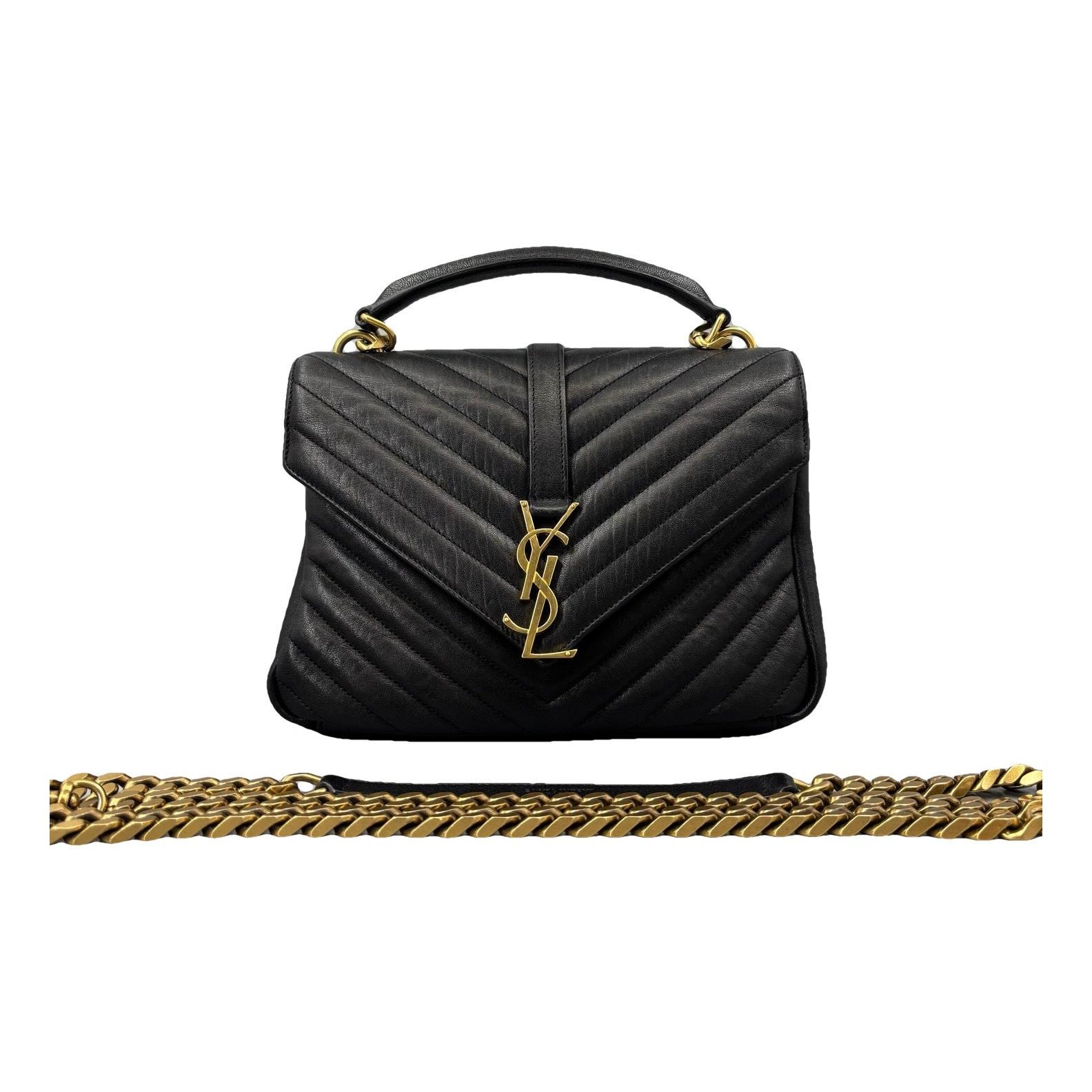 Collége monogramme leather handbag