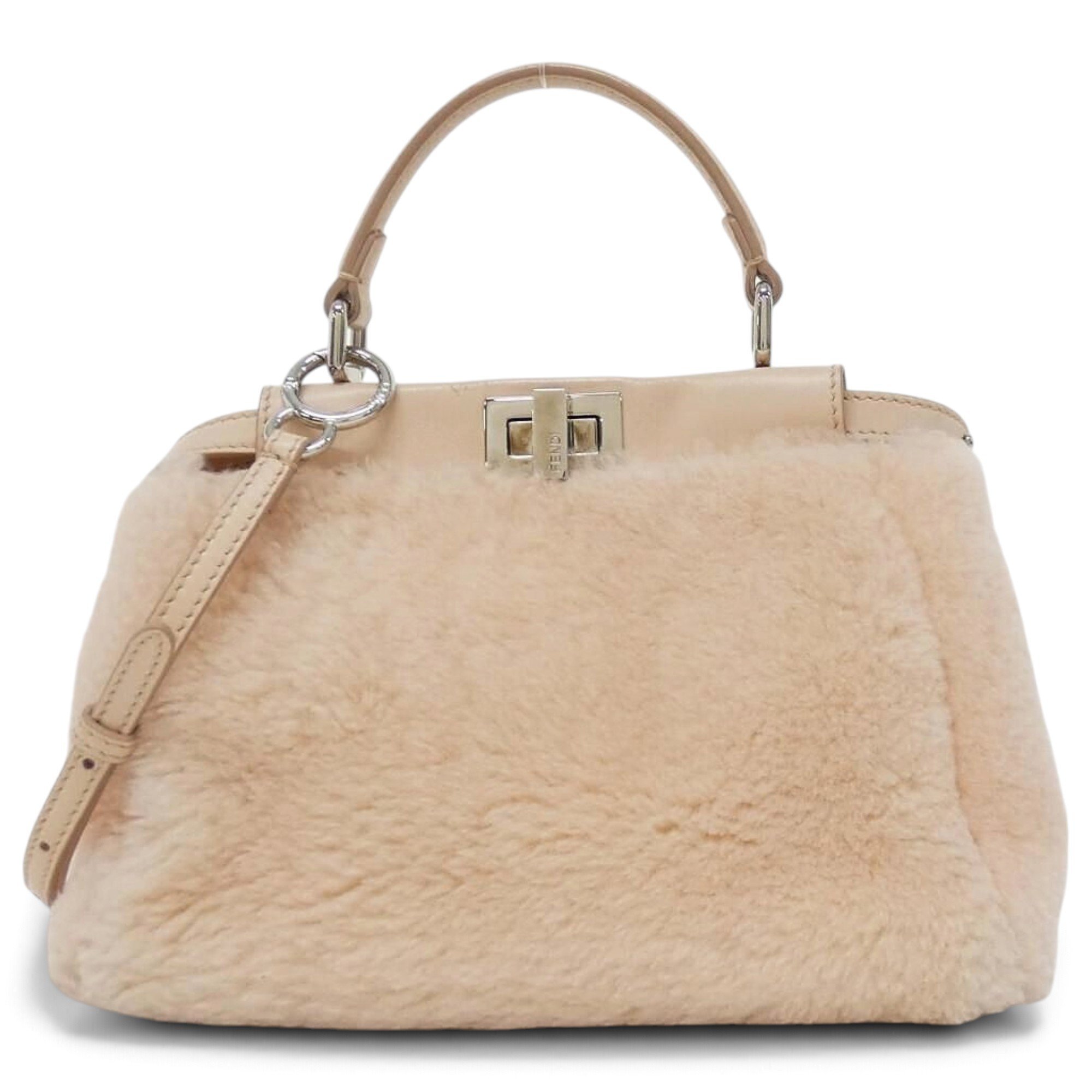 Peekaboo leather handbag
