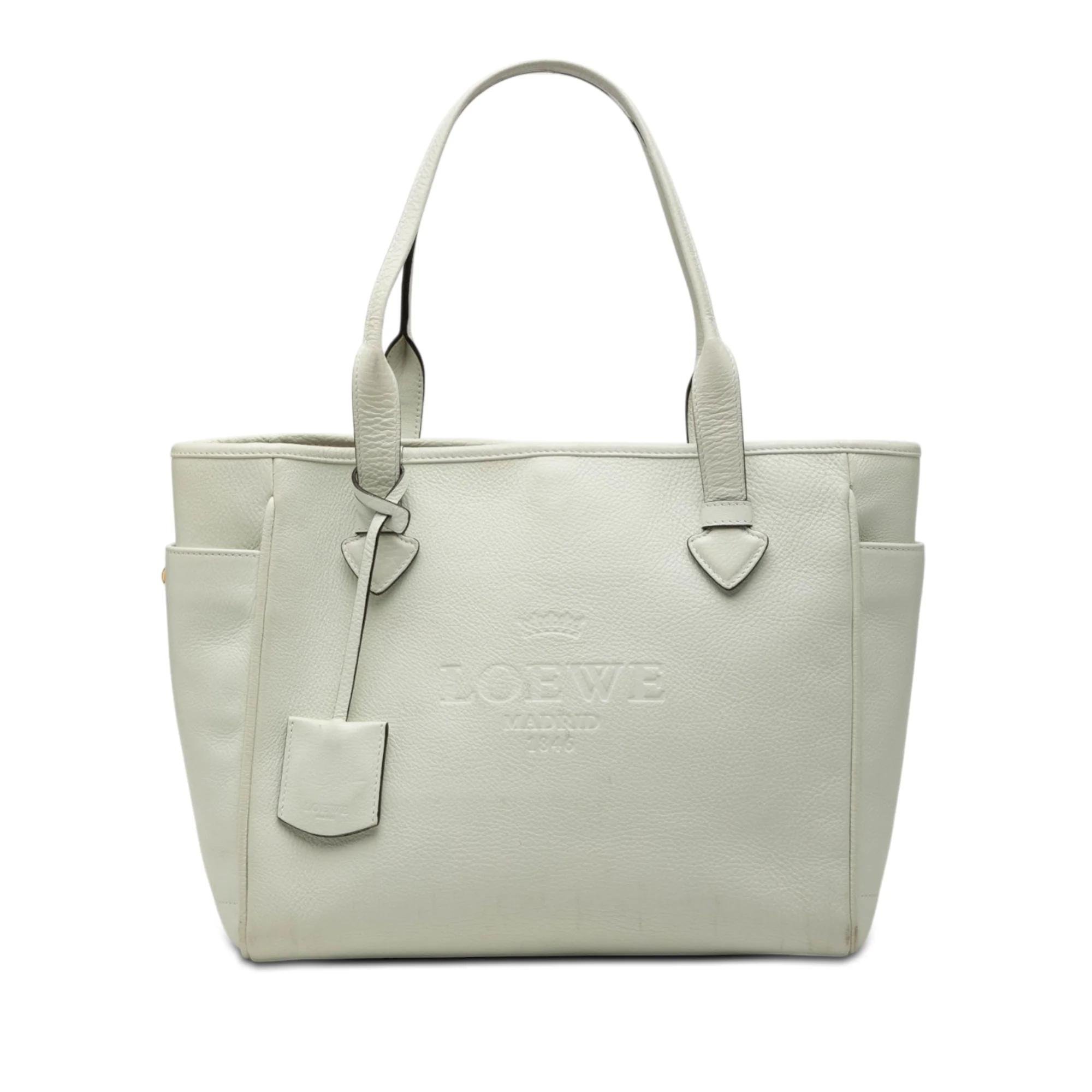 Leather tote