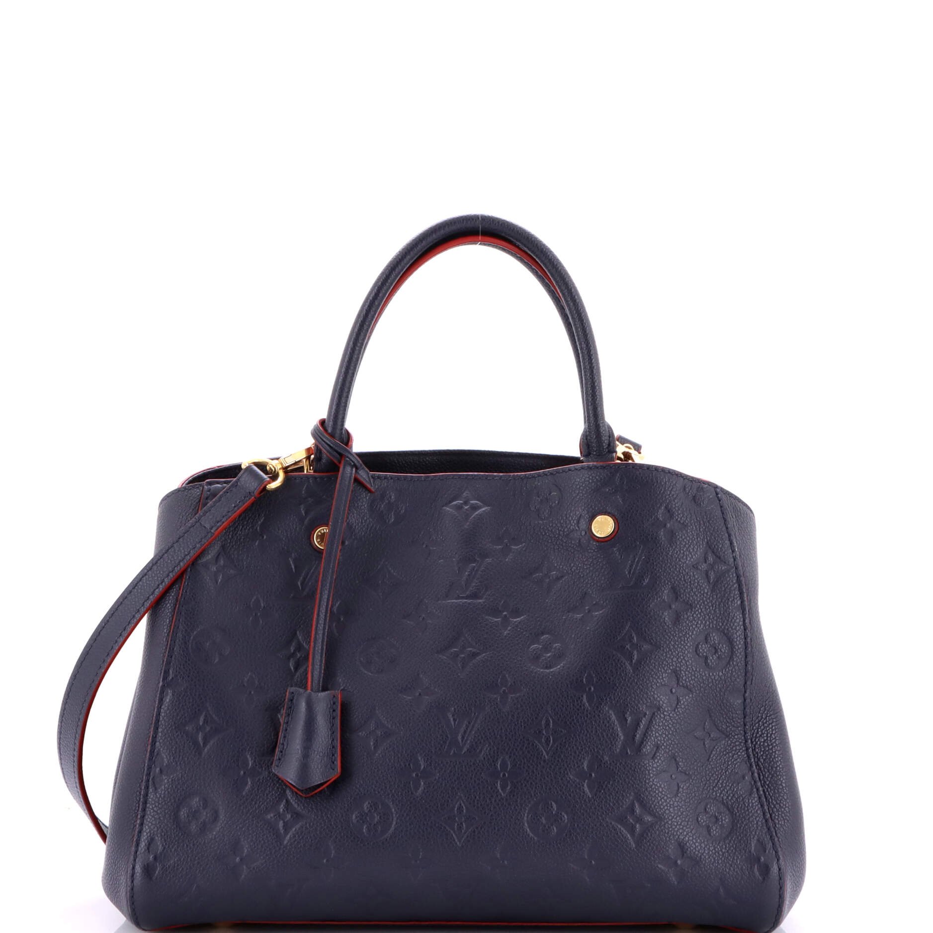 Louis Vuitton Montaigne Handbag Monogram Empreinte Leather MM