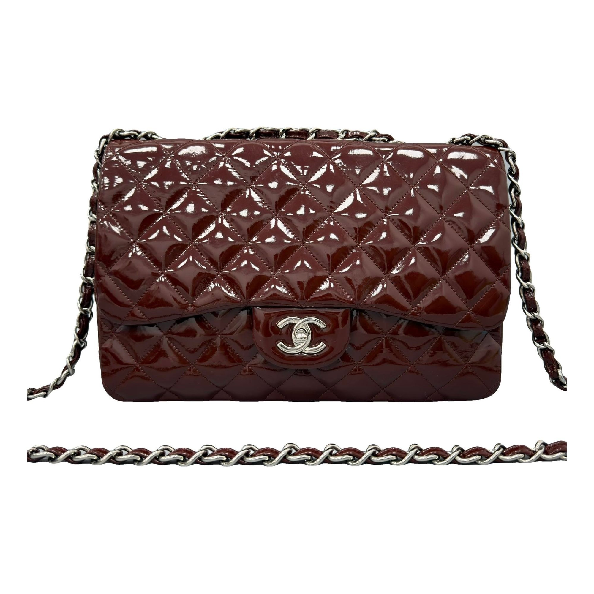 Timeless/Classique patent leather handbag