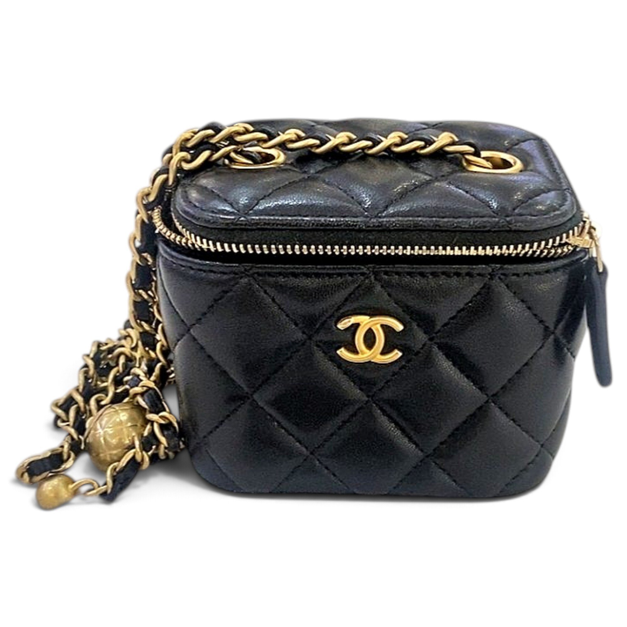 Trendy CC Vanity leather handbag