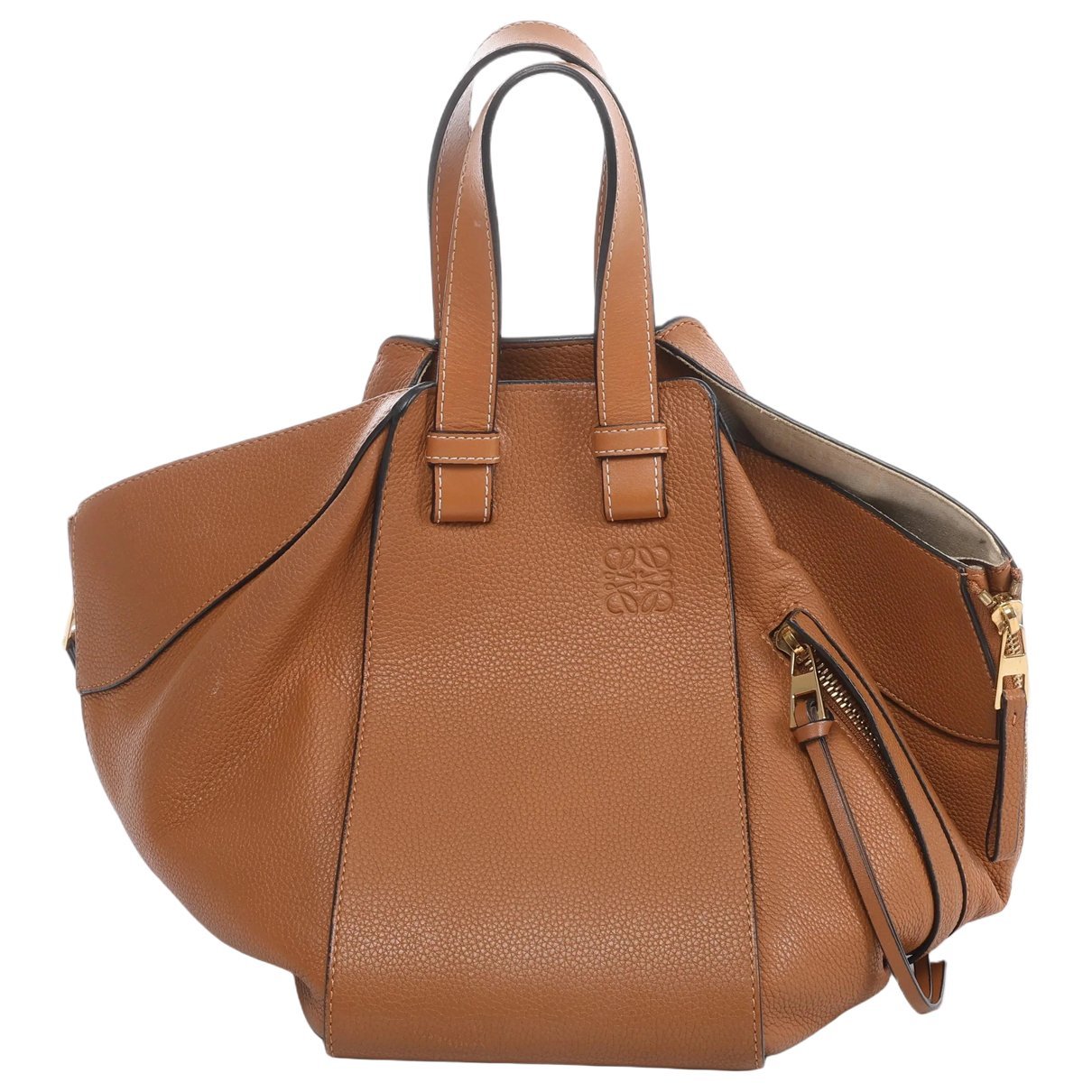 Hammock leather handbag
