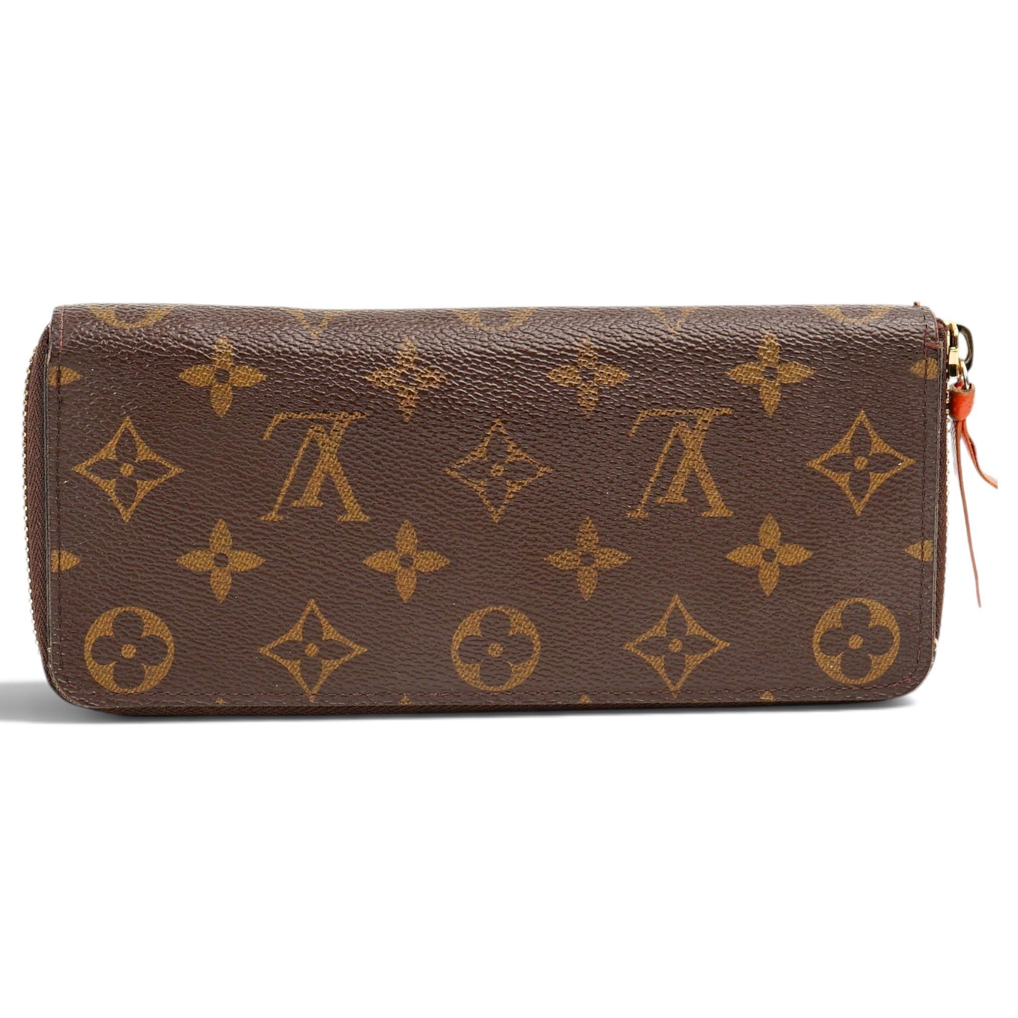 Leather clutch bag