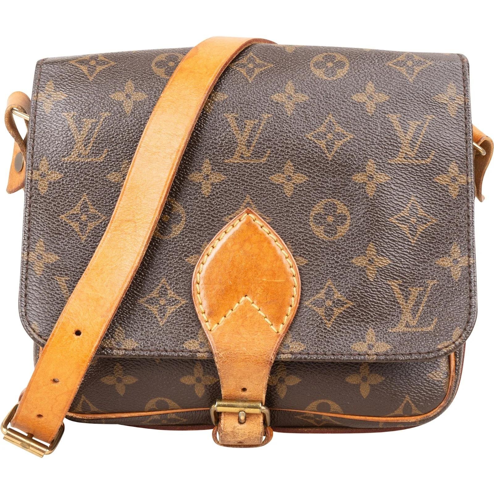 Cartouchière leather crossbody bag