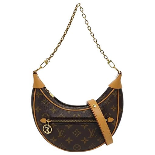 Loop leather crossbody bag
