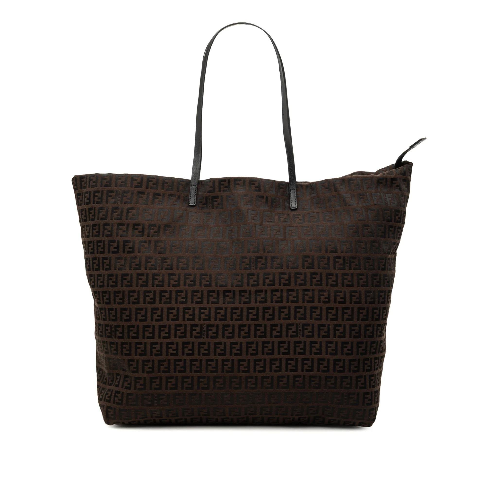 Pocket leather tote
