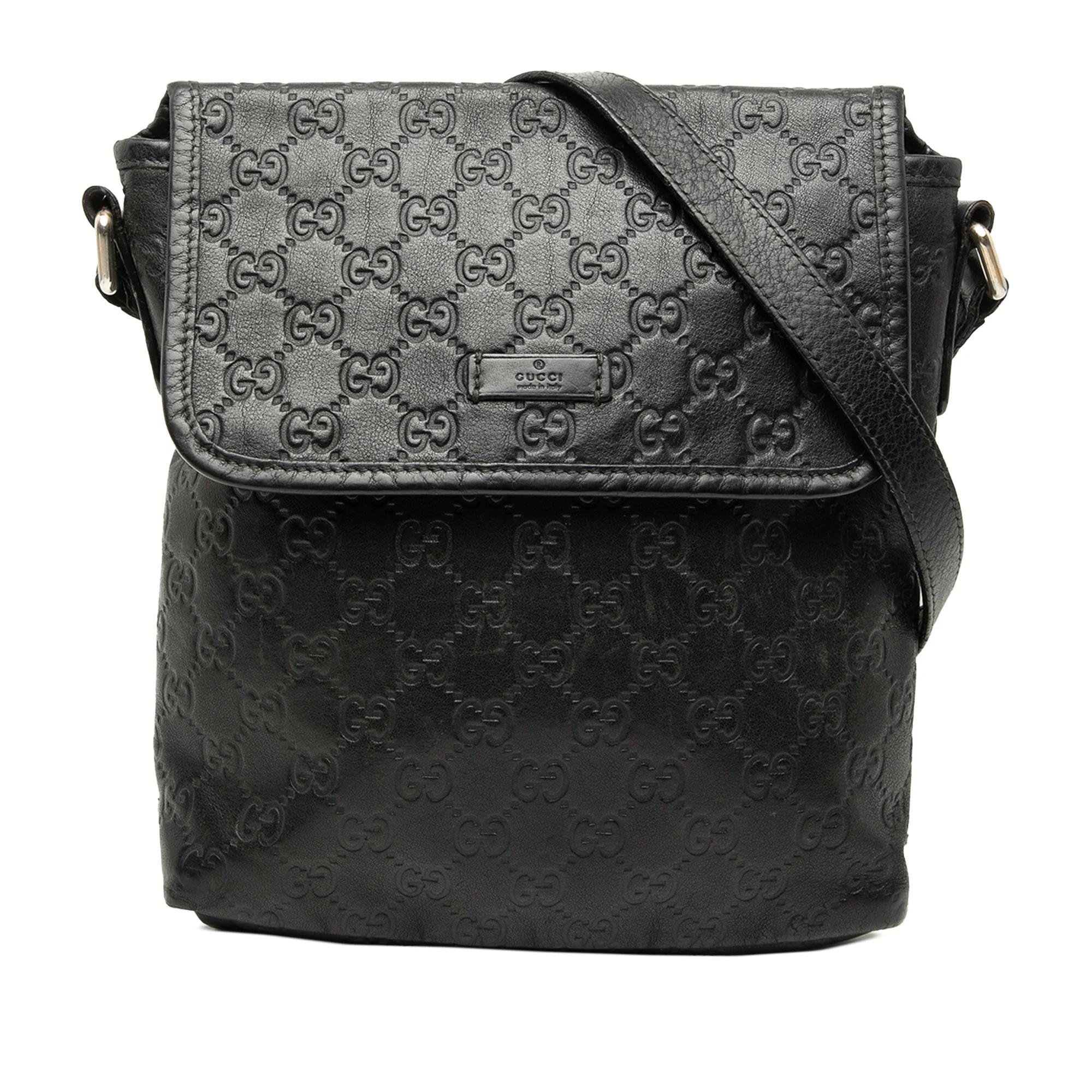 Gucci B leather crossbody bag