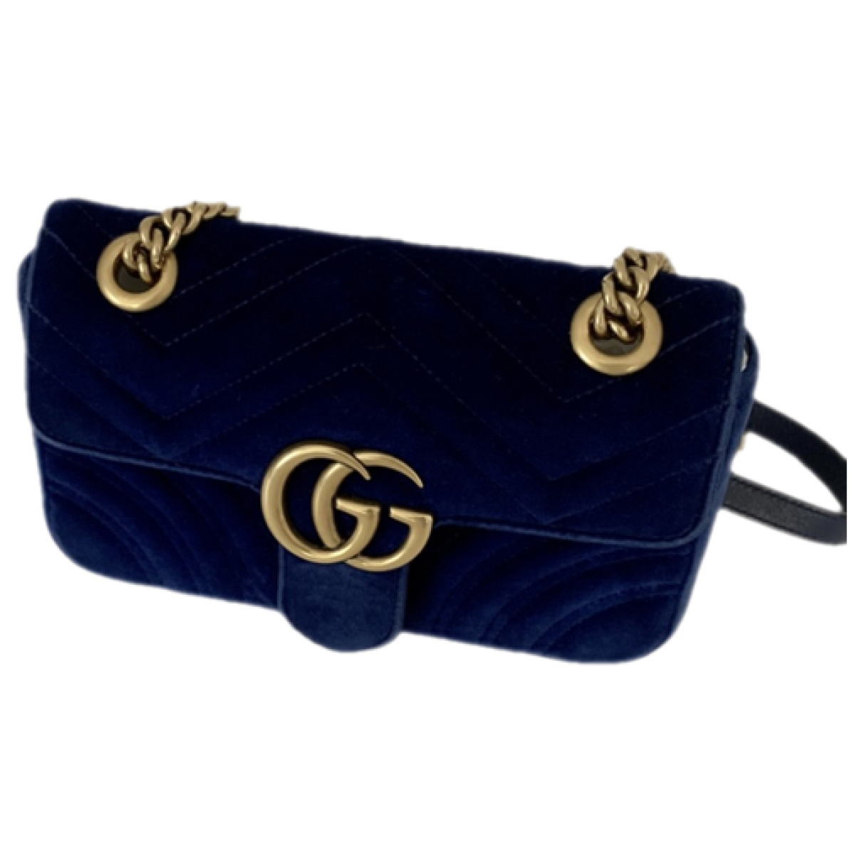 GG Marmont Flap velvet crossbody bag