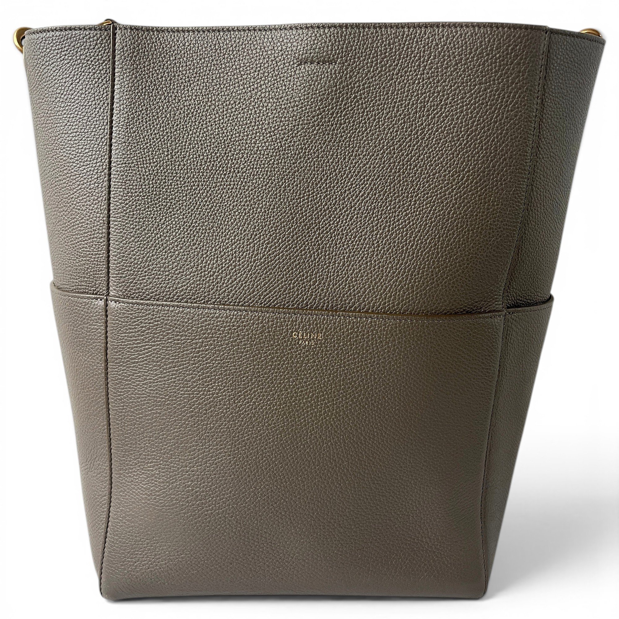 Seau Sangle leather crossbody bag