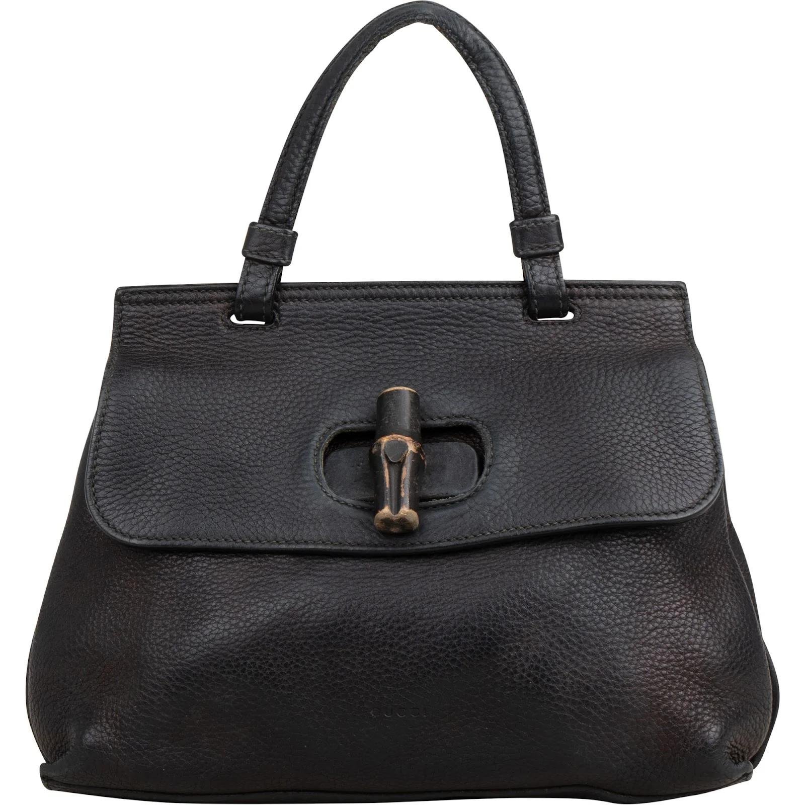 Bamboo leather handbag